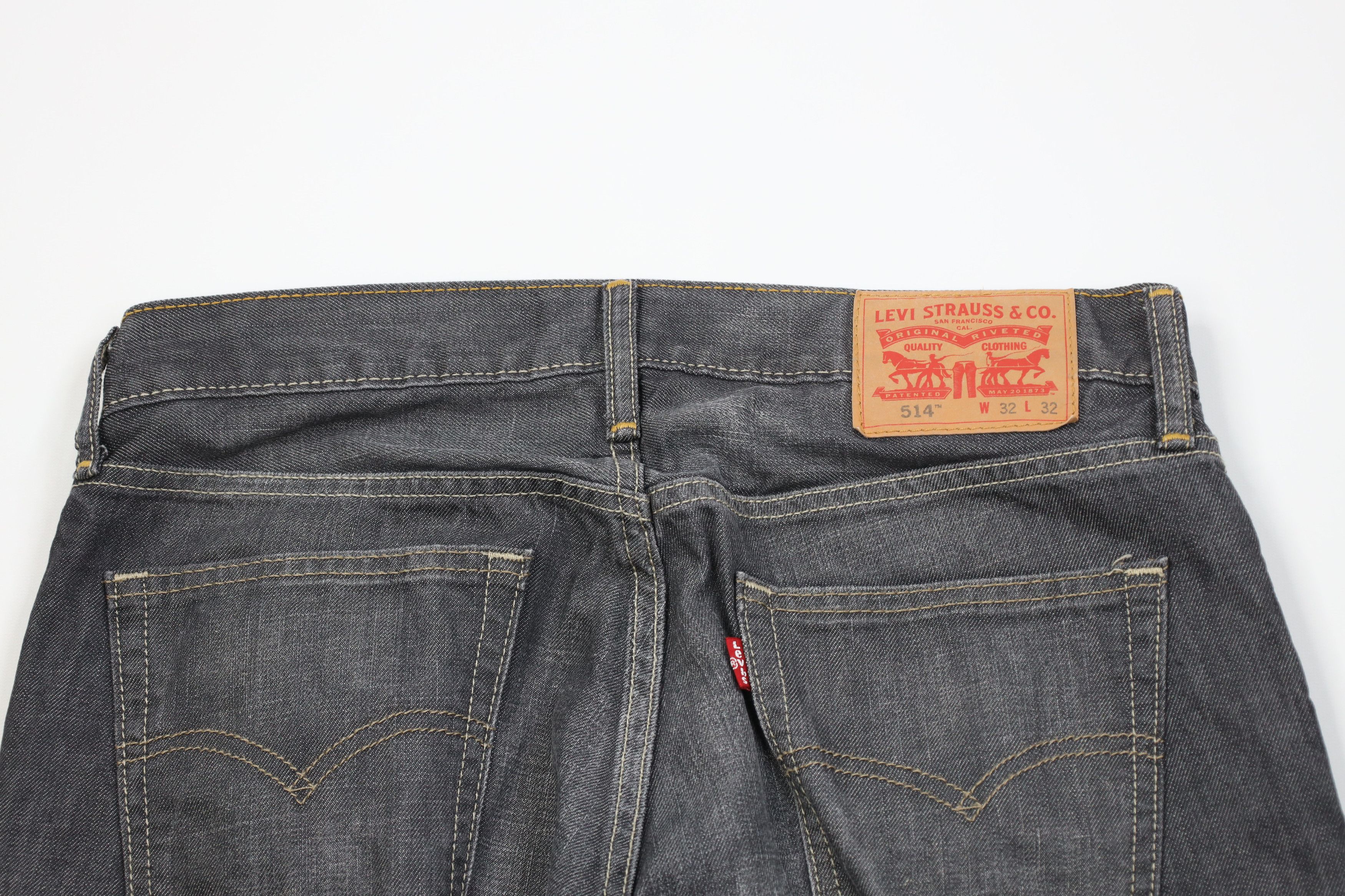 Levi's Vintage Y2K Levis 514 Straight Leg Denim Jeans Gray Cotton Size US 32 / EU 48 - 10 Thumbnail