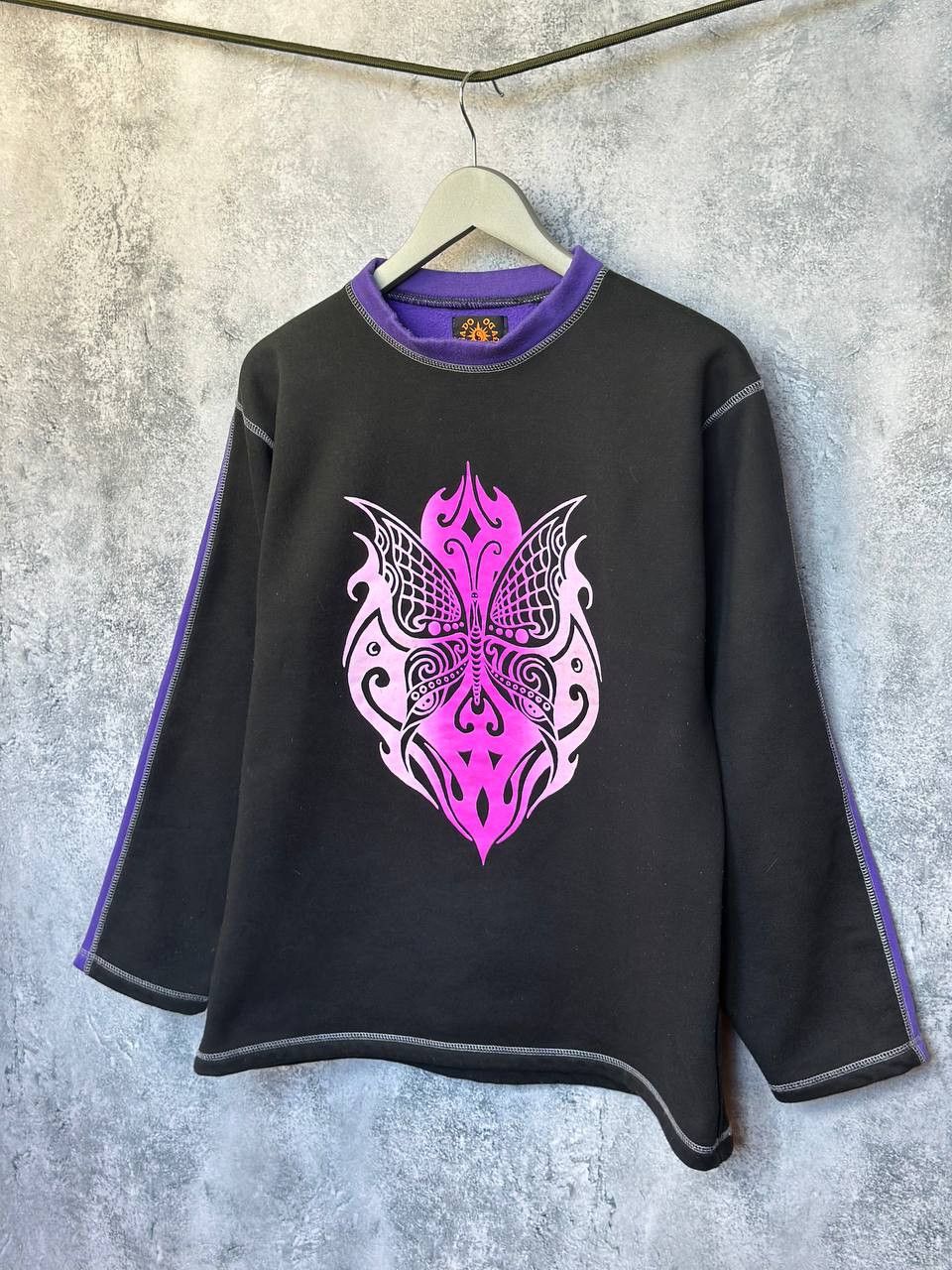 Handmade × Japanese Brand Gado Gado Vienna Tribal Butterfly Tattoo Sweatshirt Handmade Size US M / EU 48-50 / 2 - 1 Thumbnail
