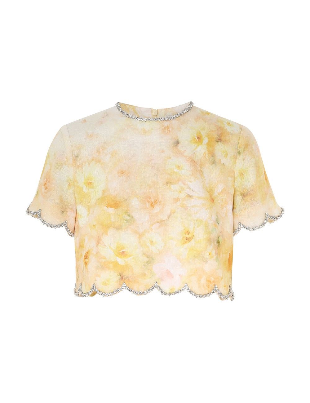 oc11z0925 Crush Scalloped Top in Multicolor