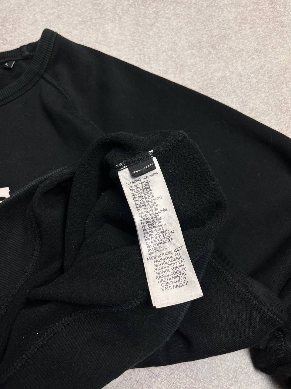 Diesel × Vintage VINTAGE DIESEL SPELLOUT BLACK BOXY SWEATSHIRT Y2K L Size US L / EU 52-54 / 3 - 4 Thumbnail