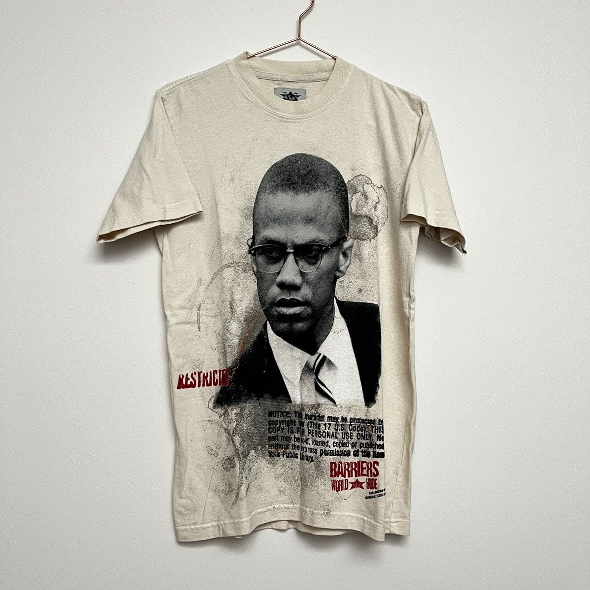 Barriers Barriers Ny Malcolm X T Shirt (unisex) Size US S / EU 44-46 / 1 - 12 Thumbnail