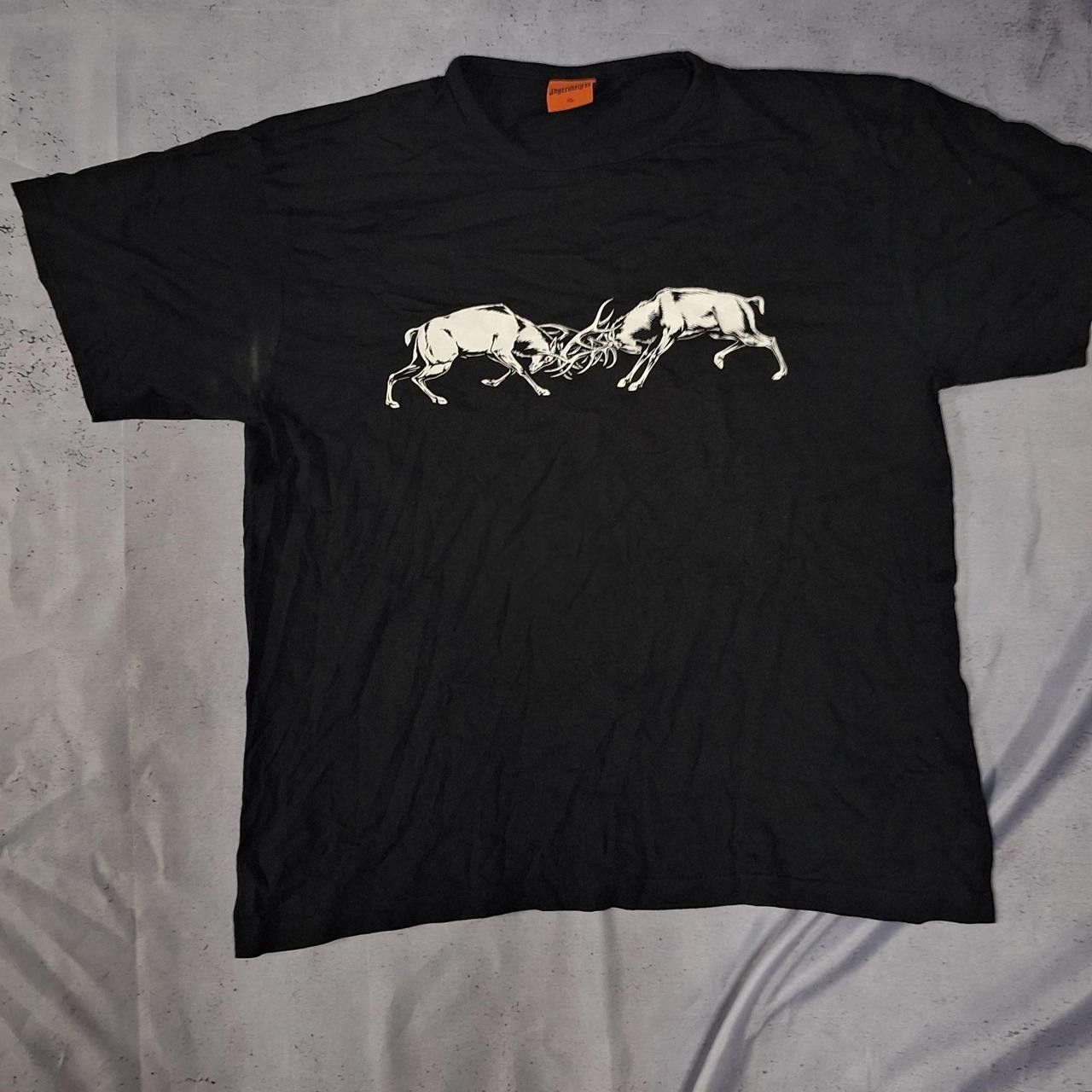 Other Black and white graphic tee with deer design #grunge Size US XL / EU 56 / 4 - 1 Thumbnail