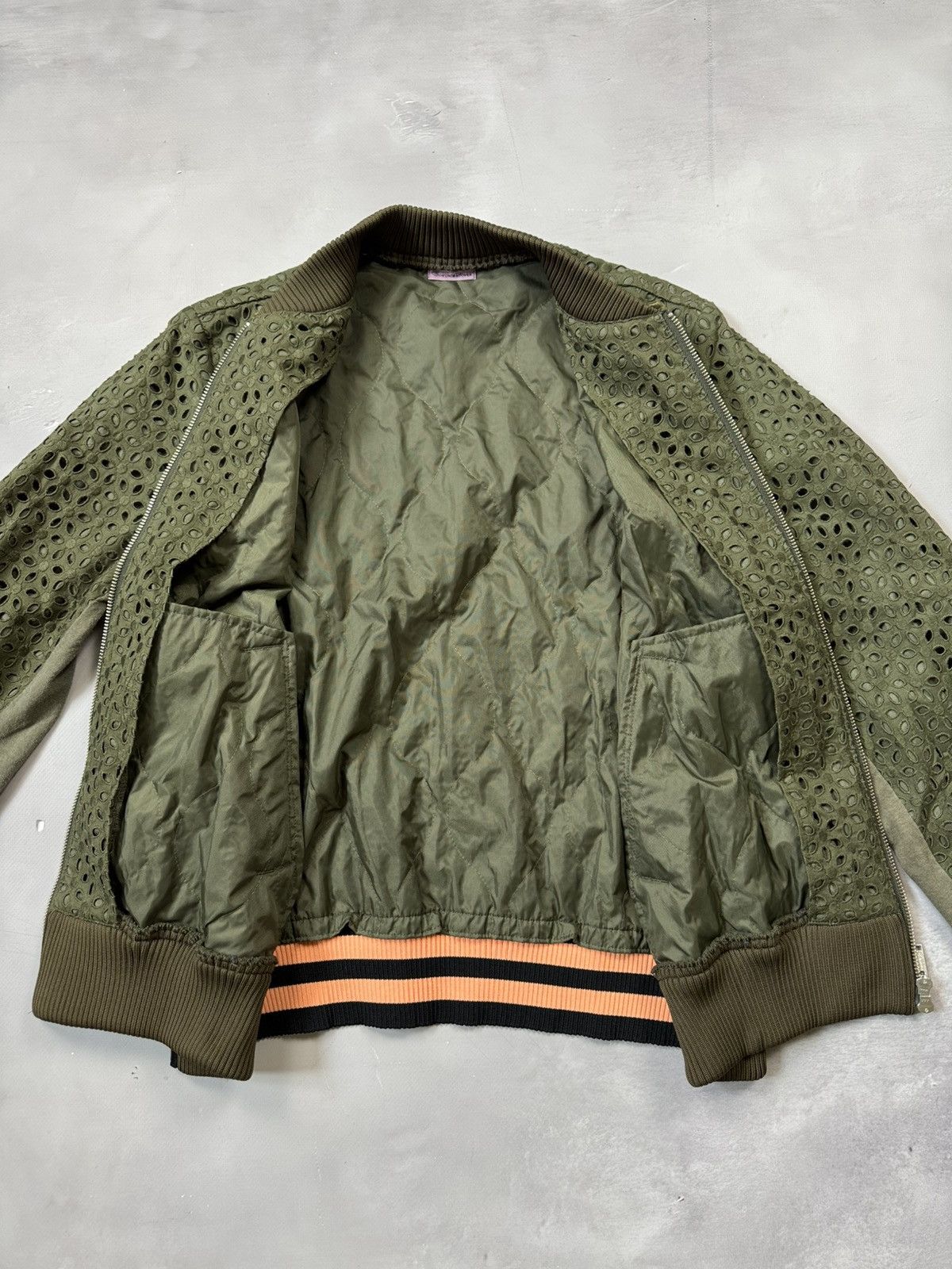 Undercover Sue Undercover Mesh Bomber Jacket(Khaki/M) Size US M / EU 48-50 / 2 - 6 Thumbnail