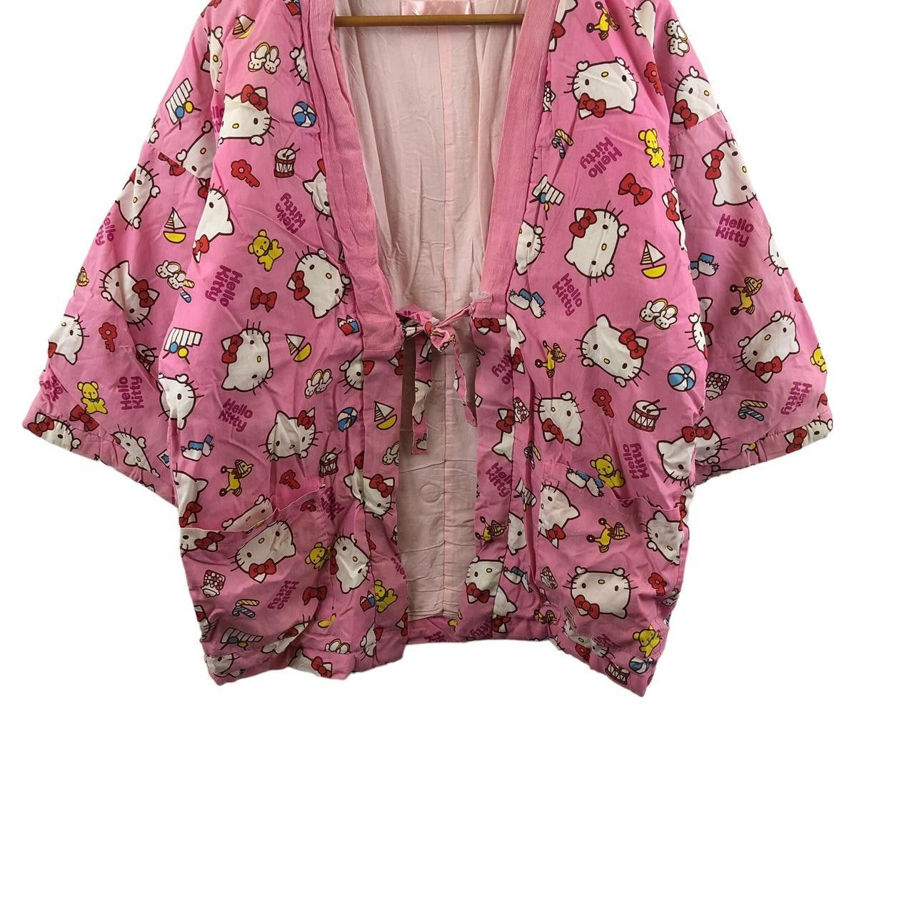 Other HELLO KITTY JAPAN Over Print Pink Robe Kimono Pyjamas Size M / US 6-8 / IT 42-44 - 4 Thumbnail