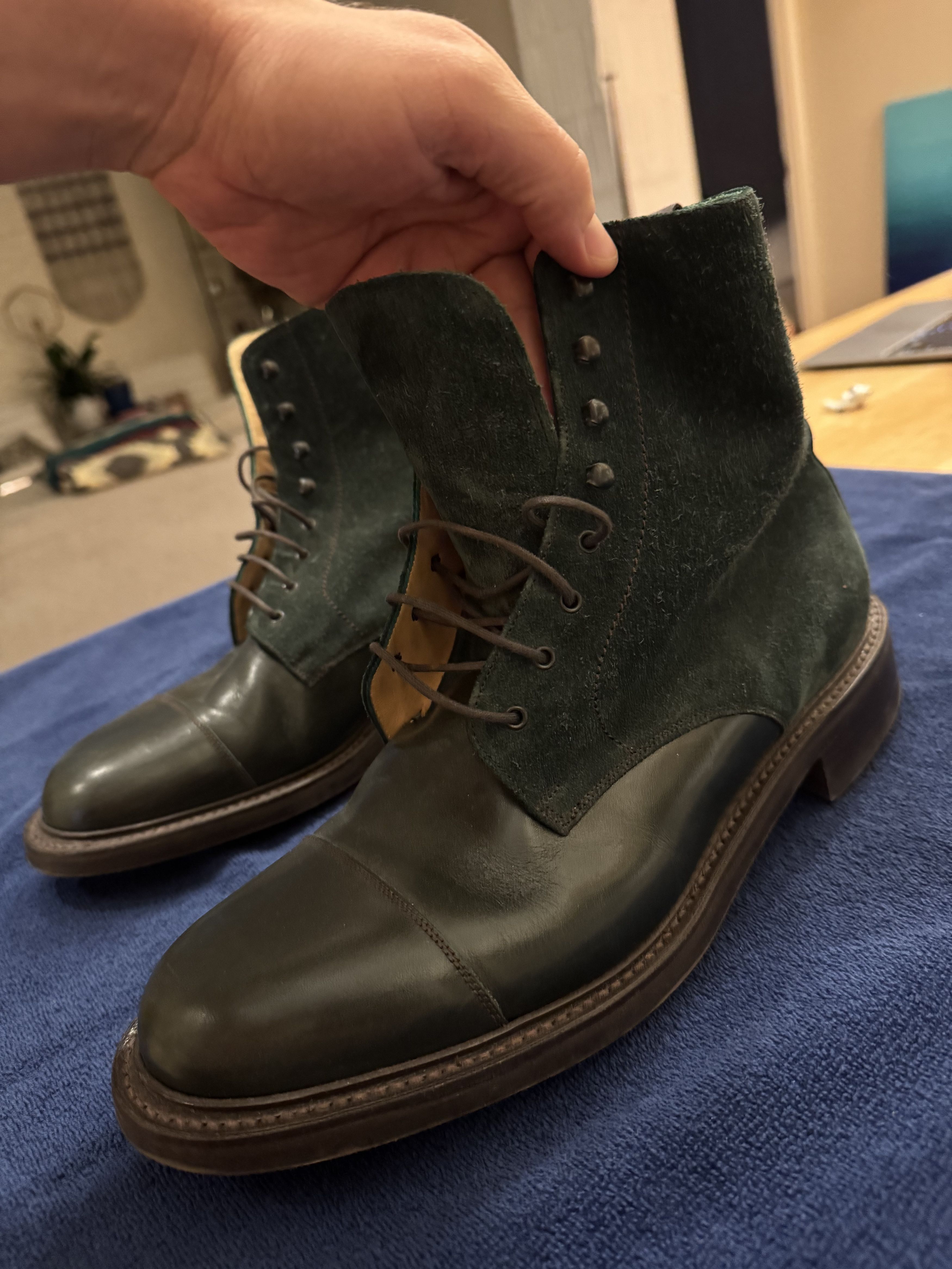 Loake Loake Suede Green Boot EU44 Size US 11 / EU 44 - 1 Thumbnail