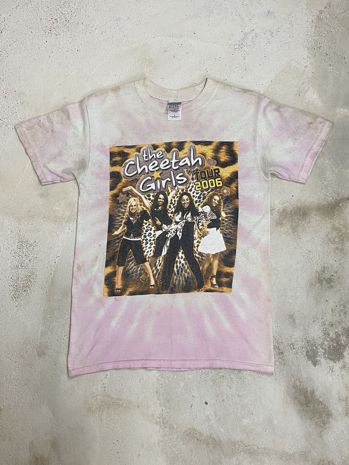 The Cheetah Girl Band Y2k Tour Tee Art Tie Dye Dirty Thrash