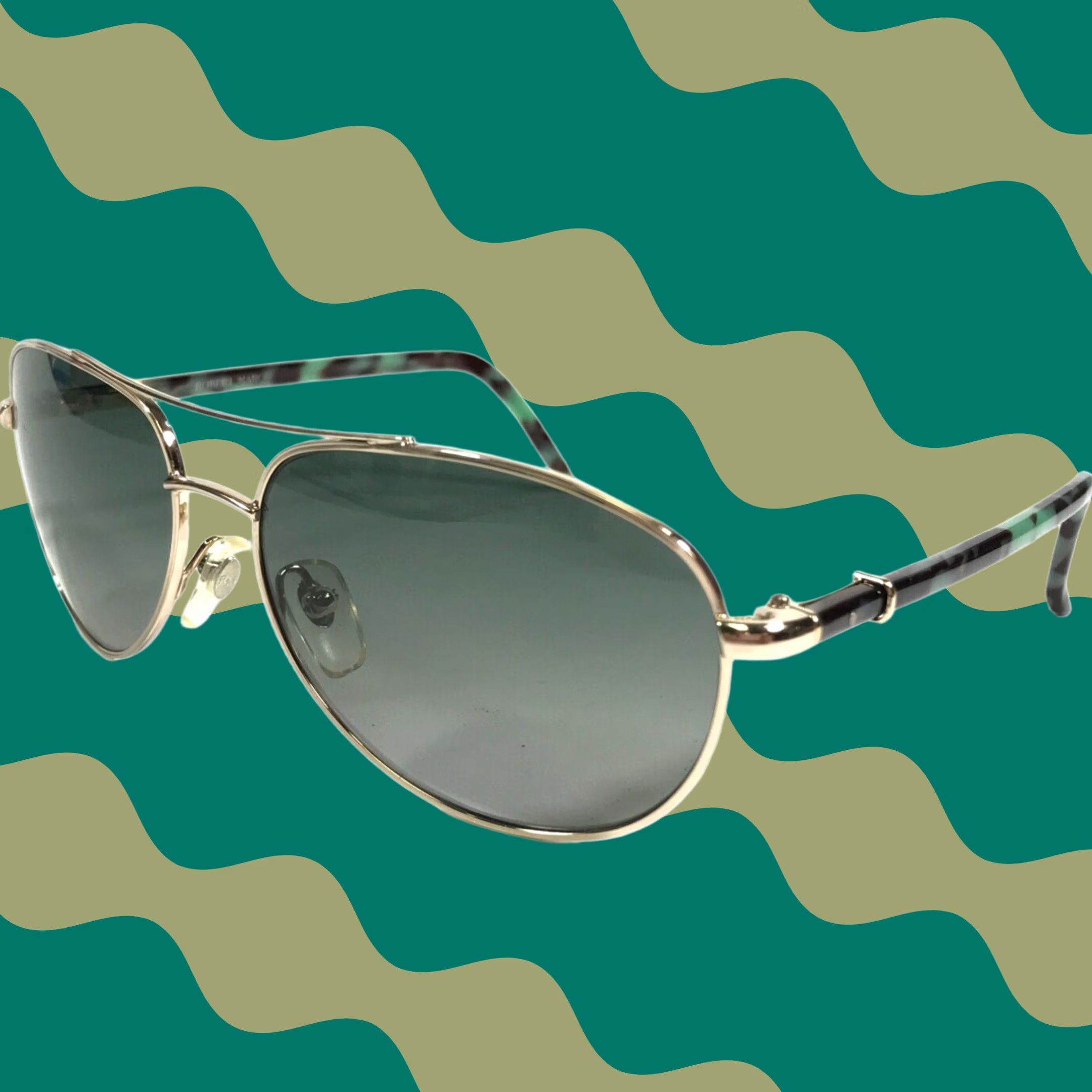 Robert Marc Sunglasses 764-333 Gold Green Tortoise Round w/ Gray Green Lenses Gafas De Sol Robert Marc 764-333 – Doradas/verde Tortuga  main image 4