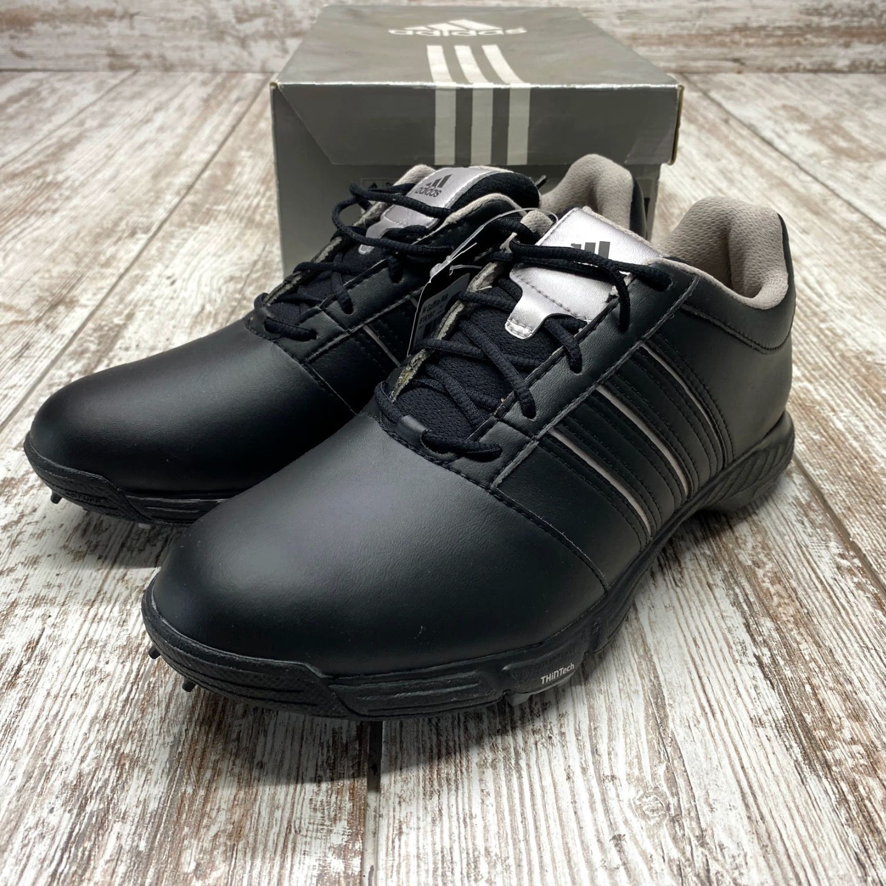 Adidas NWB Adidas Golf Lite 816187 Unisex Size 8.5M Lace Up Black GOLF Shoes NEW 1204 Size US 9 / EU 42 - 2 Thumbnail
