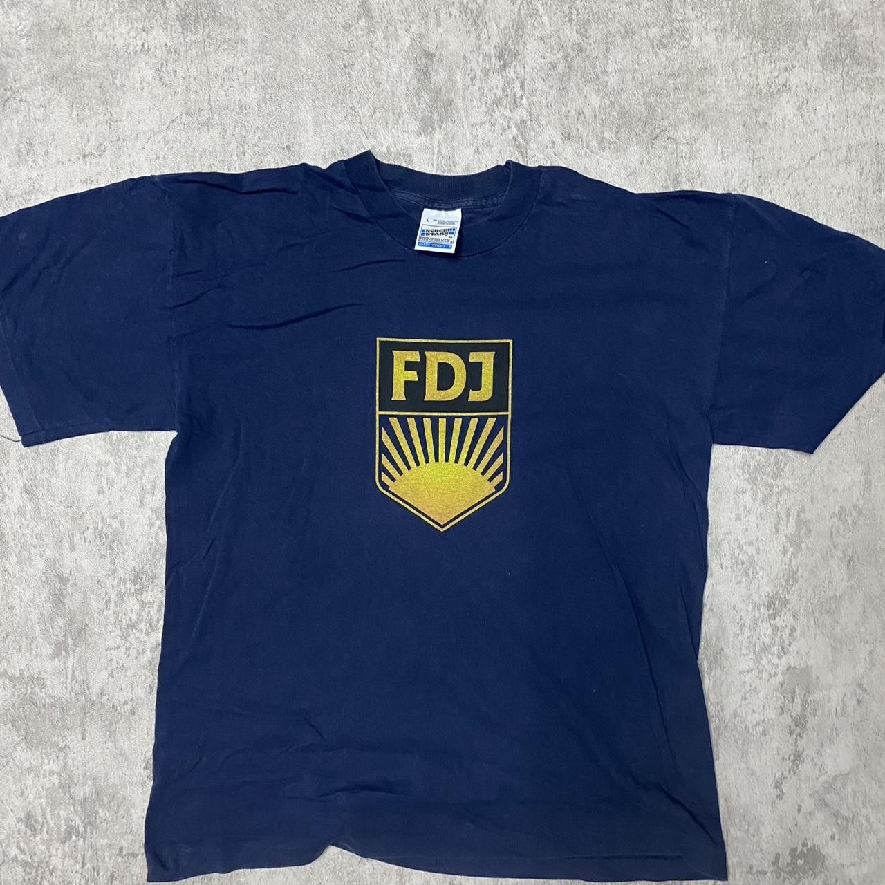 Other Faded black and yellow FDJ screen stars tee #skater Size US L / EU 52-54 / 3 - 1 Thumbnail