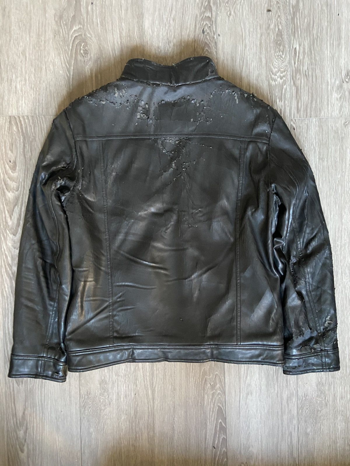 Calvin Klein Calvin Klein Black Leather Jacket/Coat Size US M / EU 48-50 / 2 - 7 Thumbnail