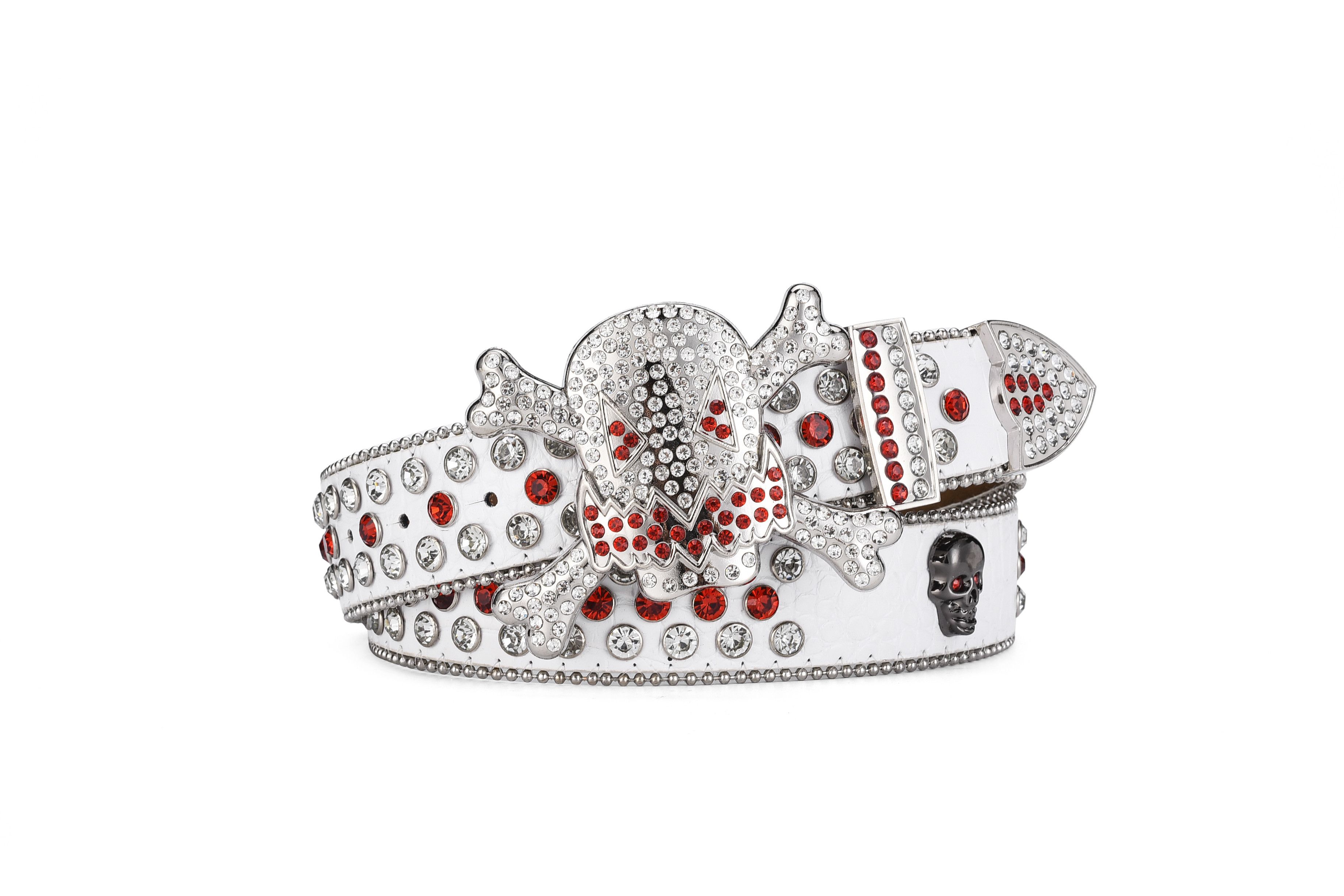 Japanese Brand Skull rhinestone belt Size ONE SIZE - 1 Thumbnail