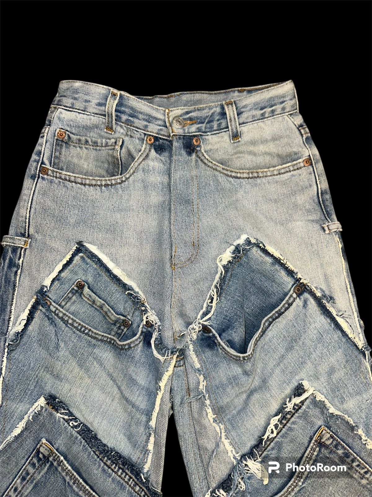 Levi's × Levi's Vintage Clothing Patchwork Upcycled Levi’s Denim Jeans Size 24" / US 00 / IT 34 - 10 Thumbnail