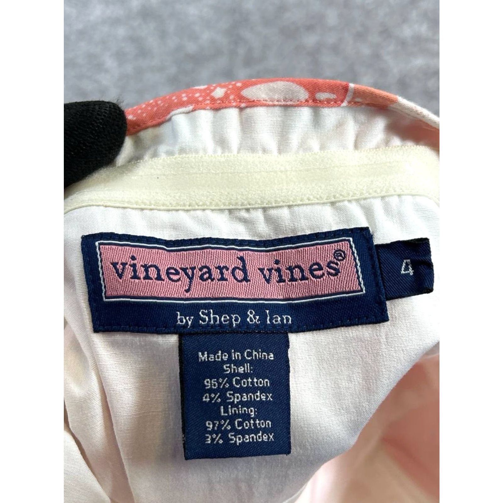 Vineyard Vines Vineyard Vines Dress Womens 4 Orange White Cotton Bodycon Size S / US 4 / IT 40 - 3 Thumbnail