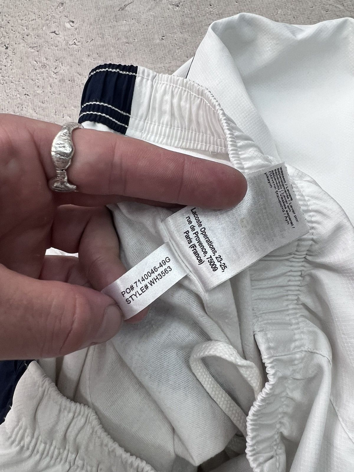 Japanese Brand × Lacoste Vintage Y2K Lacoste Nylon TRACK BAGGY pants 90s rare Size US 30 / EU 46 - 7 Thumbnail