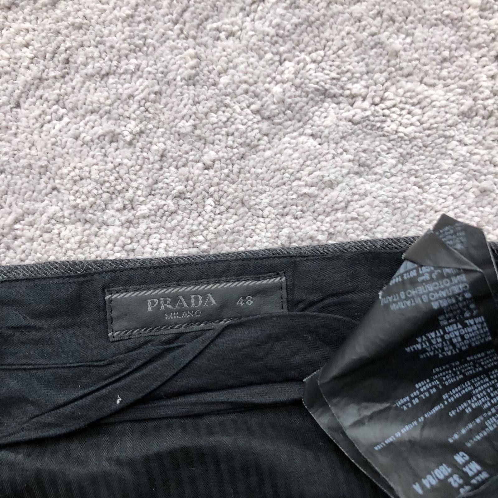 Prada Prada Virgin Wool Cuffed Trousers Pants Size US 32 / EU 48 - 3 Thumbnail