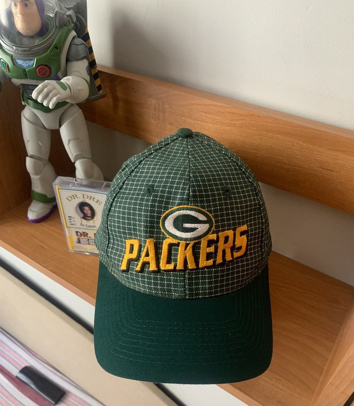 Logo 7 × NFL × Vintage 90s Vintage NFL Logo 7 Green Bay Packers Solid Green Hat Size ONE SIZE - 1 Thumbnail