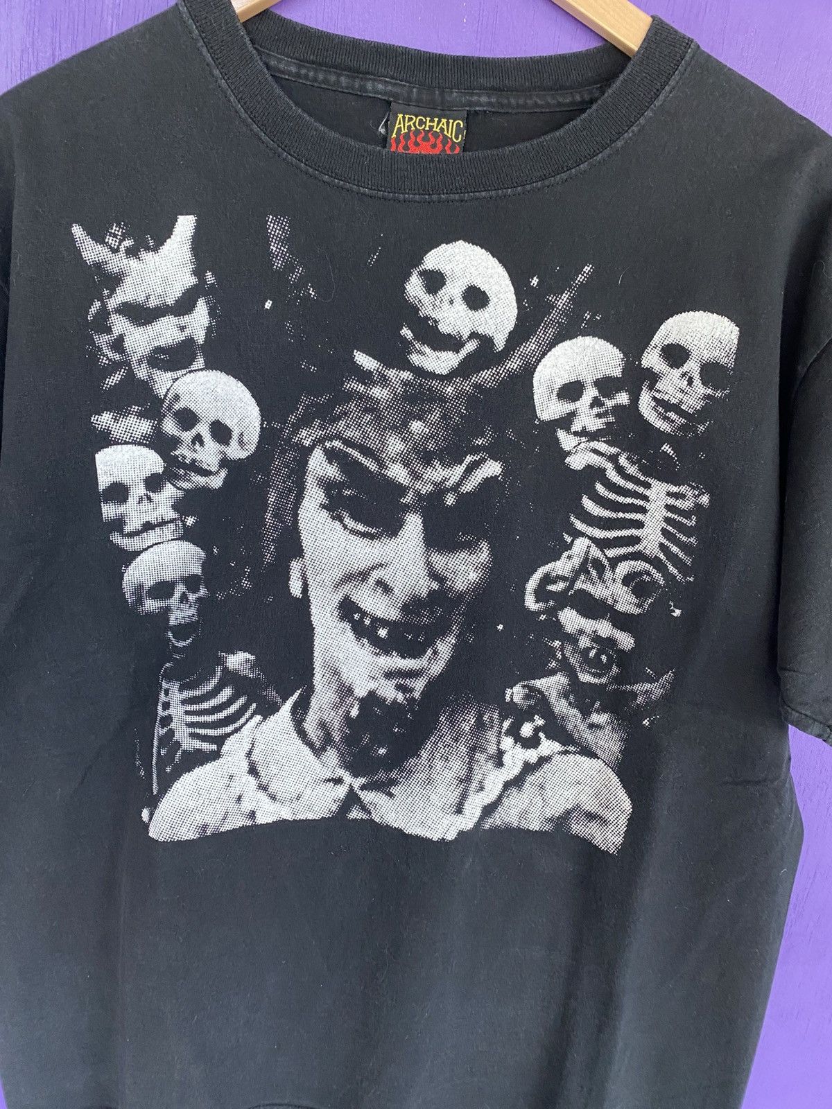 Other Vintage 90s Archaic smile the devils smile t-shirt Size US L / EU 52-54 / 3 - 3 Thumbnail