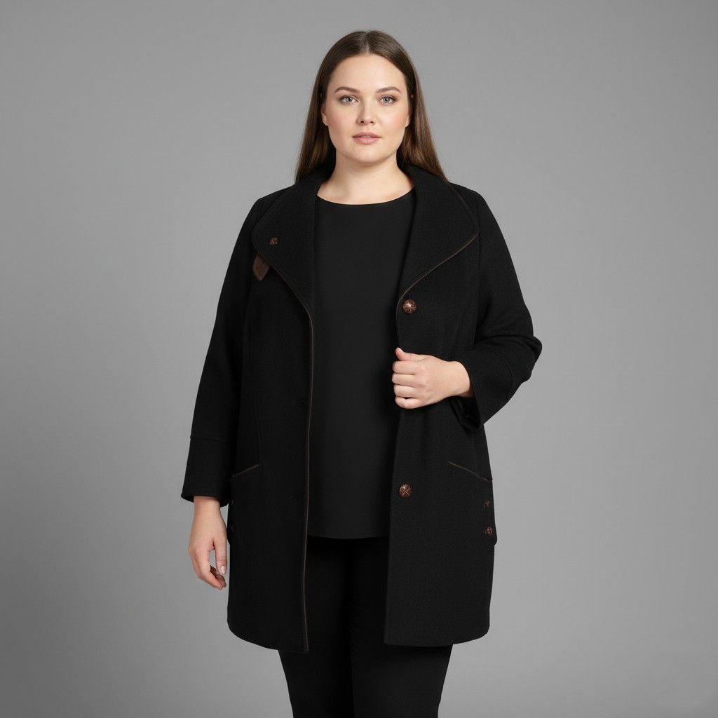 Vintage BARONIA VON GOLLAS Women 20 46 Coat Loden 0875 Size 3XL / US 20-22 - 1 Thumbnail
