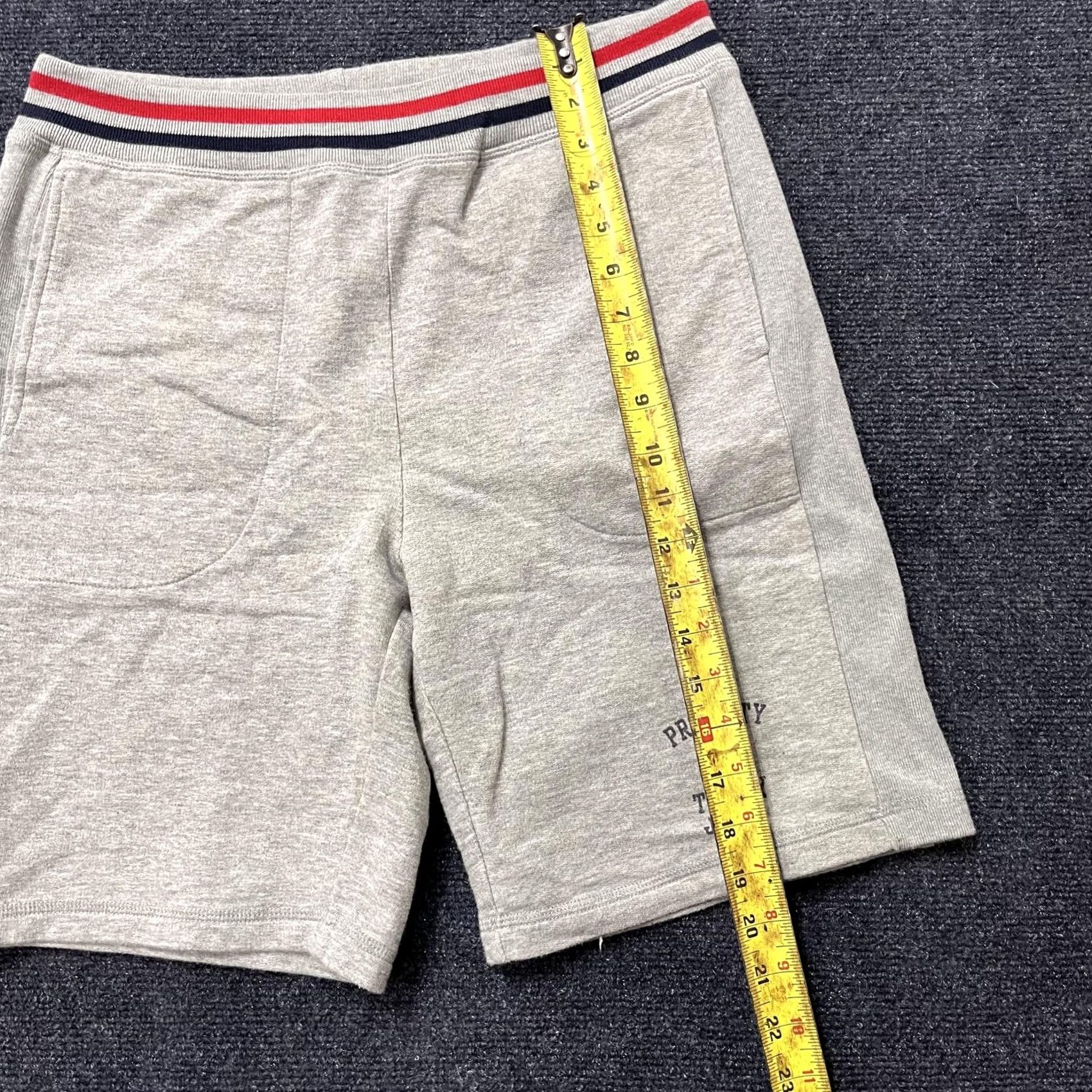 Tommy Hilfiger Tommy Hilfiger Mens Large Gray French Terry Sweat Property 85 Jeans Shorts Size US 33 - 6 Thumbnail