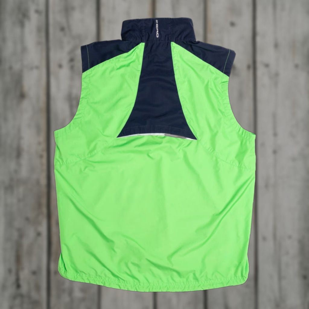 Vintage VINTAGE Zero Restriction Vest Medium Green & Black Windbreaker Sleeveless - Polyester - Regular - Chest 23” Length 28” - Men/Mens Size US M / EU 48-50 / 2 - 1 Thumbnail