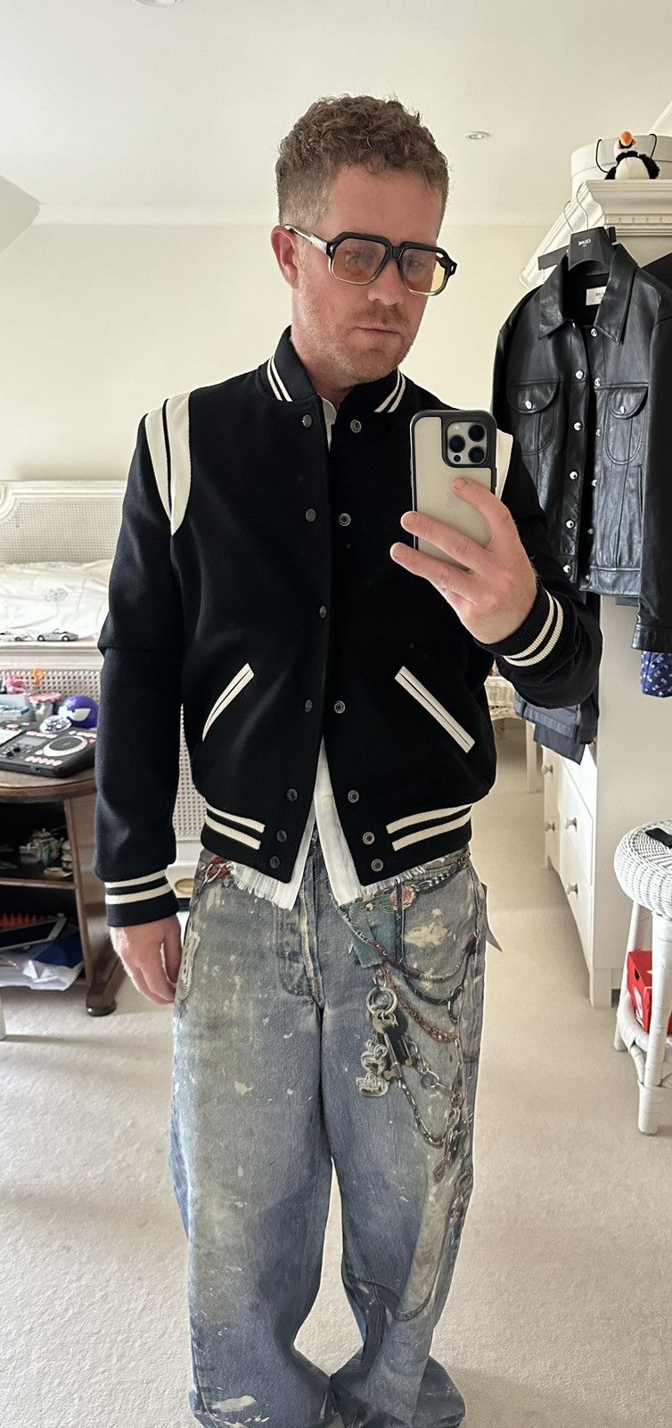 Saint Laurent Paris $2890 🤑 Saint Laurent classic teddy jacket 48 BNWT Size US M / EU 48-50 / 2 - 9 Thumbnail