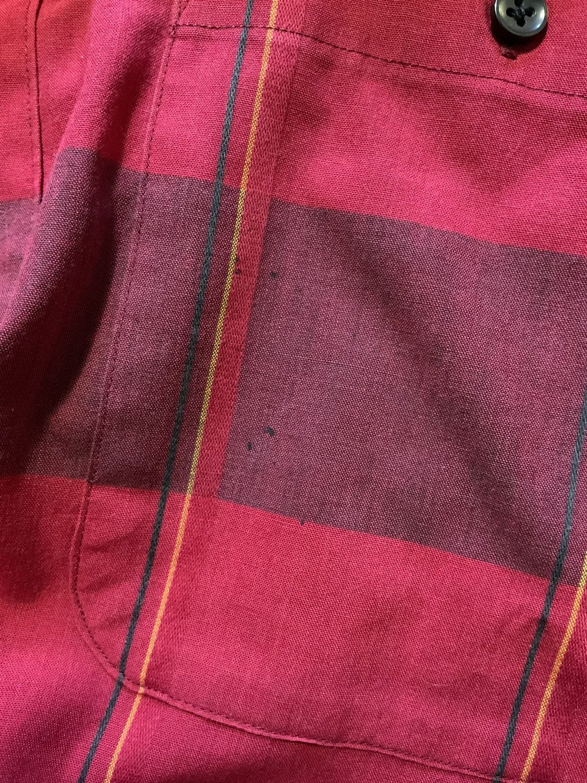 Dior × Vintage Vintage Christian Dior Checkered Plaid Button Front Shirt Size US M / EU 48-50 / 2 - 6 Thumbnail