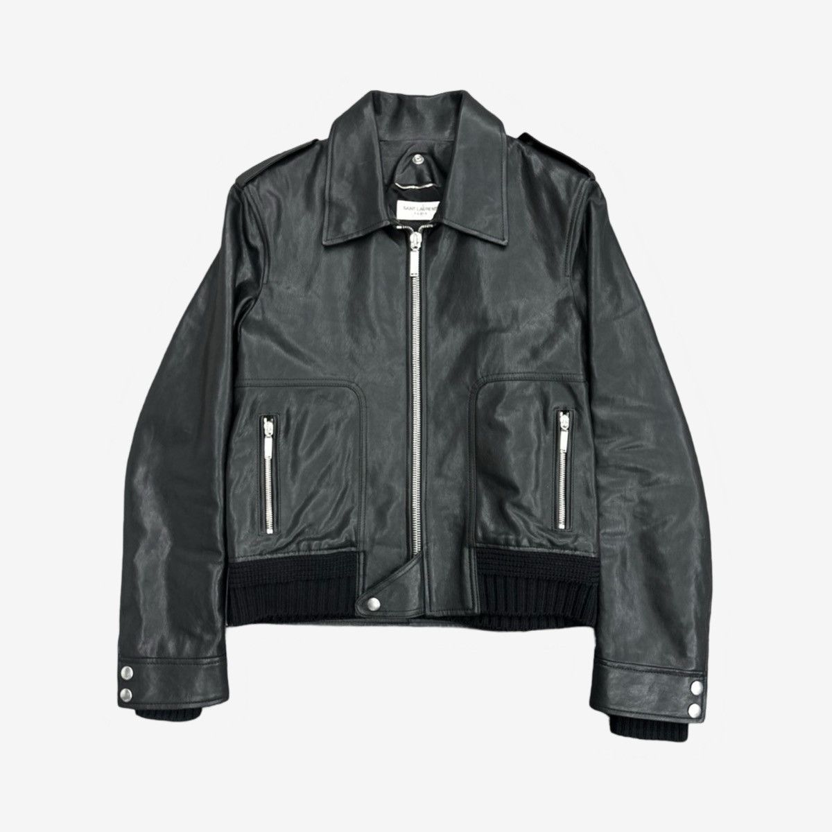 Saint Laurent Paris Saint Laurent Paris FW16 Fur Collar Leather jacket Size US S / EU 44-46 / 1 - 3 Thumbnail
