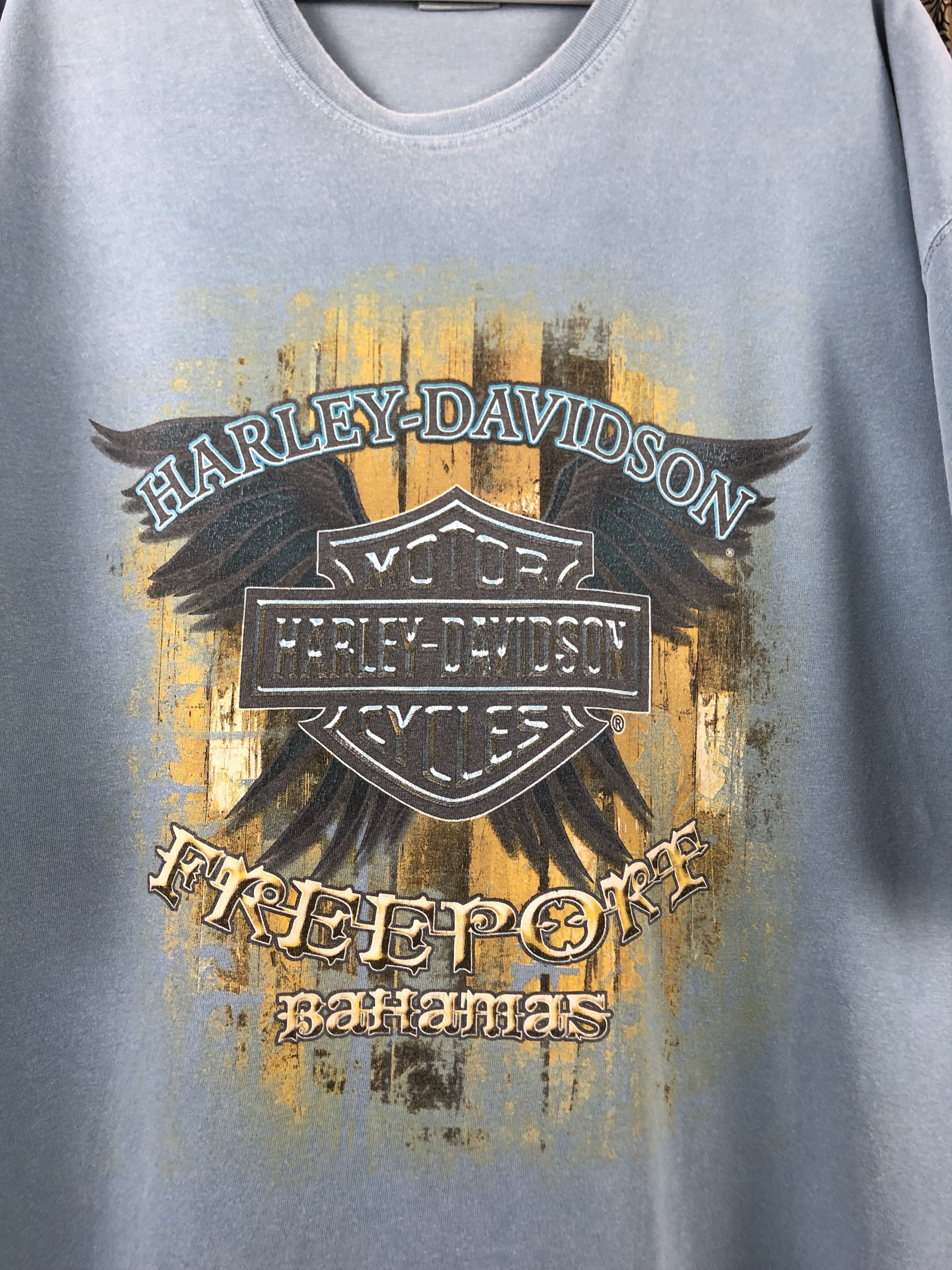 Harley Davidson Vintage Harley Davidson Freeport Bahamas Tee Shirt Over Size US XXL / EU 58 / 5 - 5 Thumbnail