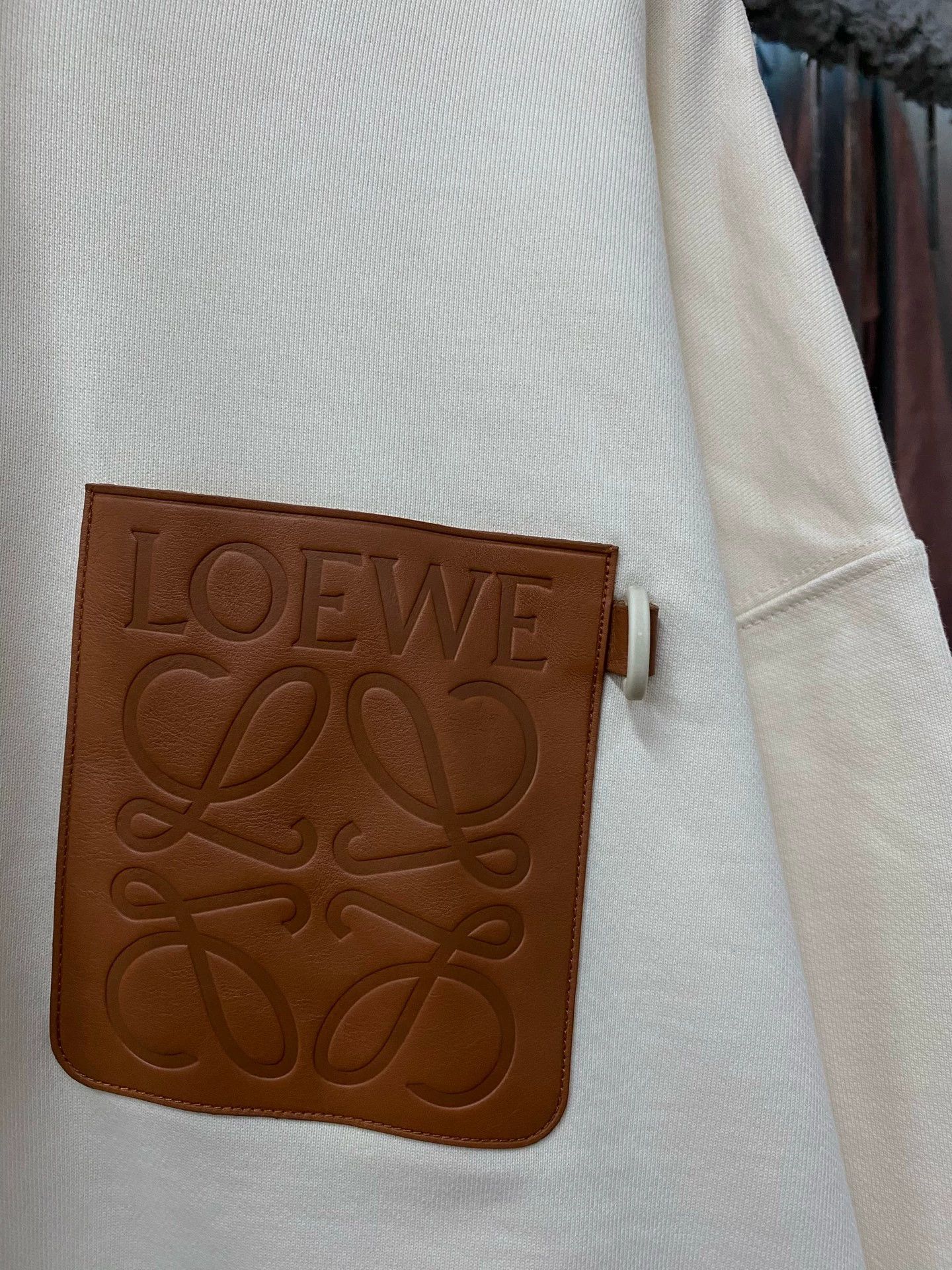 Loewe Loewe Leather Panel Hoodie L 98 New Size L / US 10 / IT 46 - 5 Thumbnail