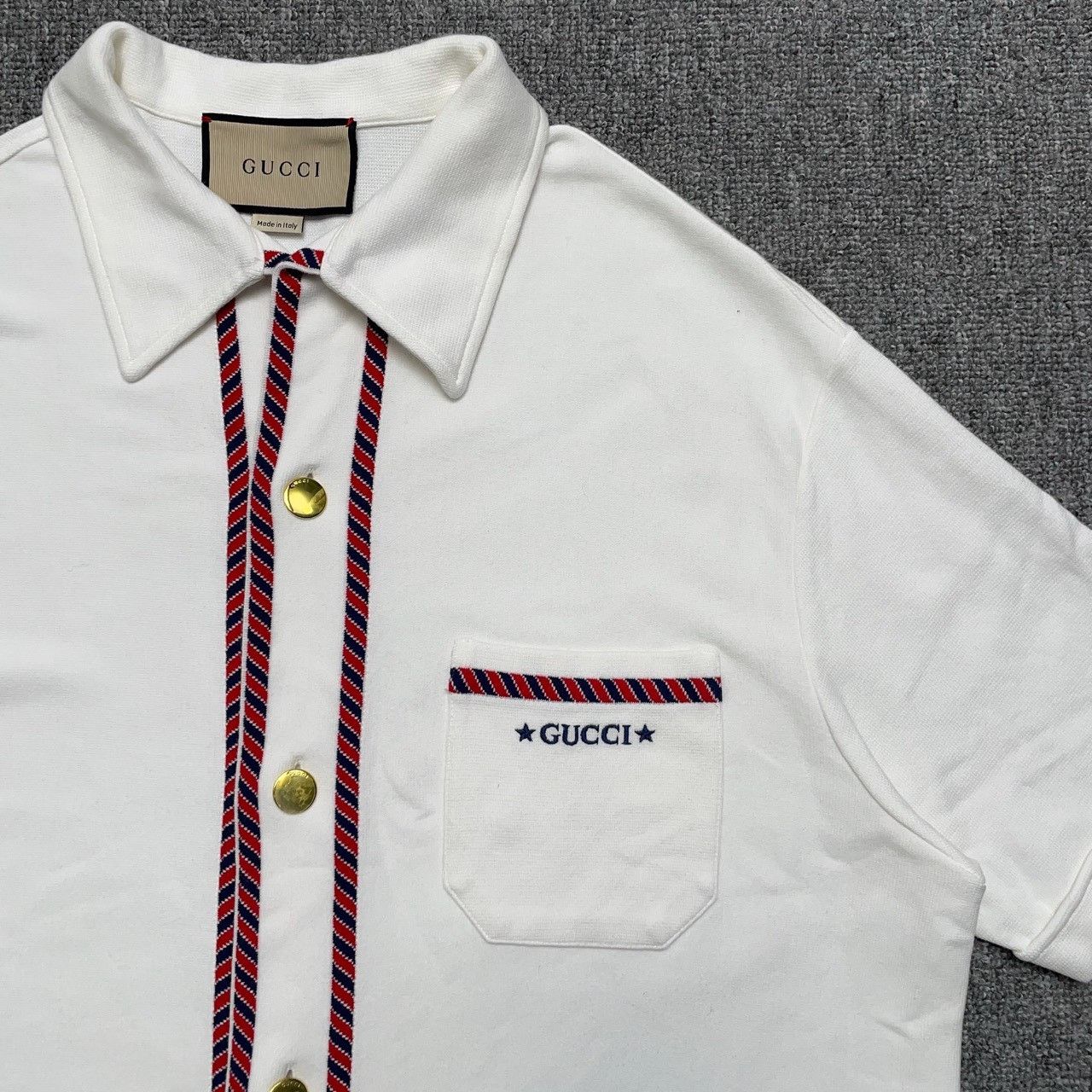Gucci Gucci Chest small bag gold button shirt jacket 2501-Nextarr Size US M / EU 48-50 / 2 - 4 Thumbnail