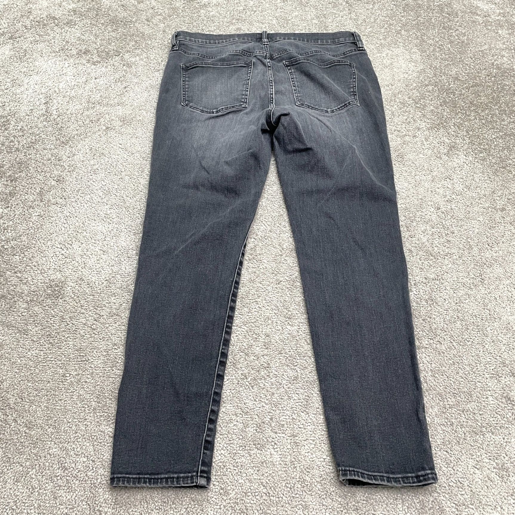 J.Crew J.Crew Jeans Main Selling Point Bonded Skinny Denim 9" Toothpick Womens 32 Black Washed Stretch Size 24" / US 00 / IT 34 - 2 Thumbnail