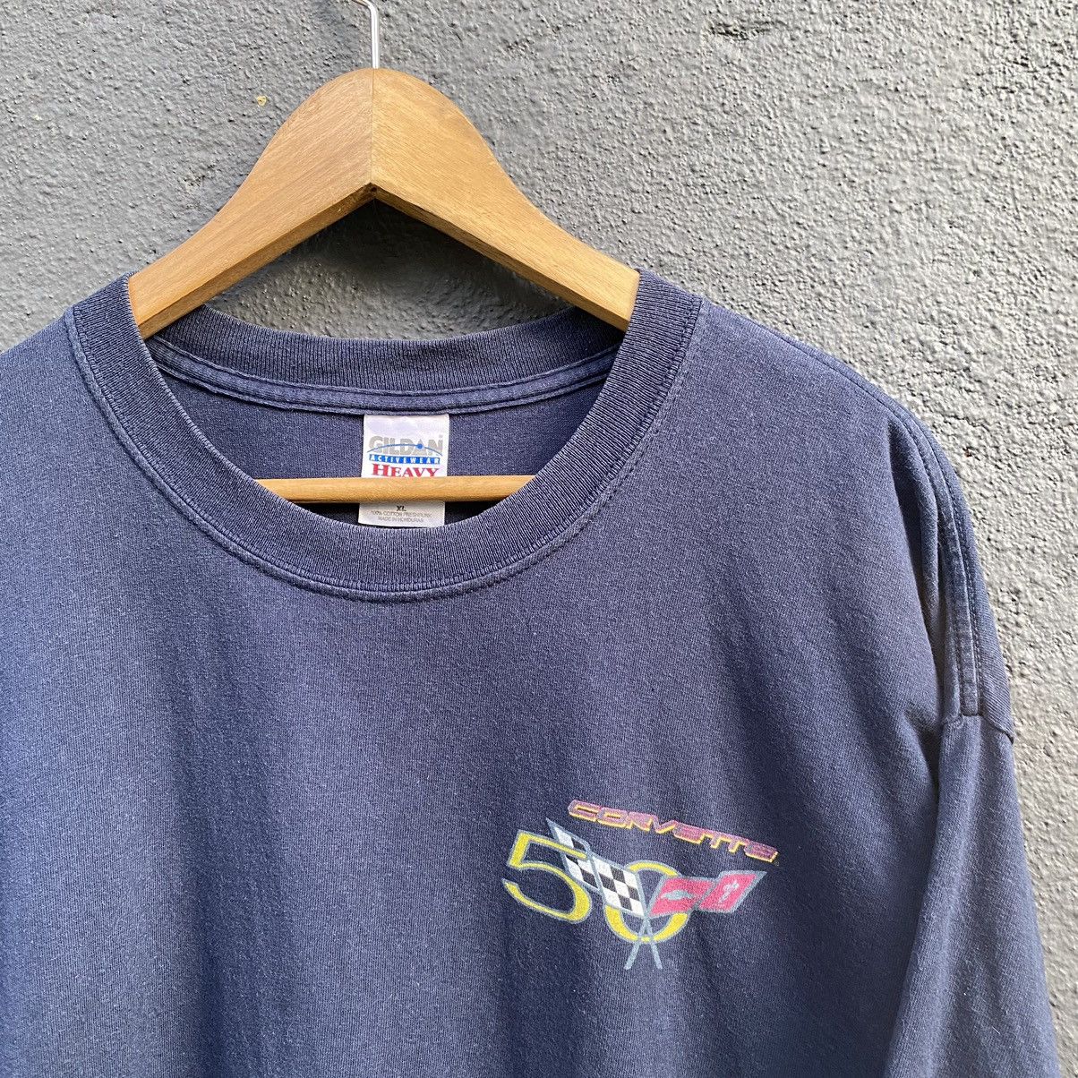 Vintage Thrashed Faded Vintage Y2K Corvette Chevrolet ERD GRUNGE TEE Size US XL / EU 56 / 4 - 6 Thumbnail
