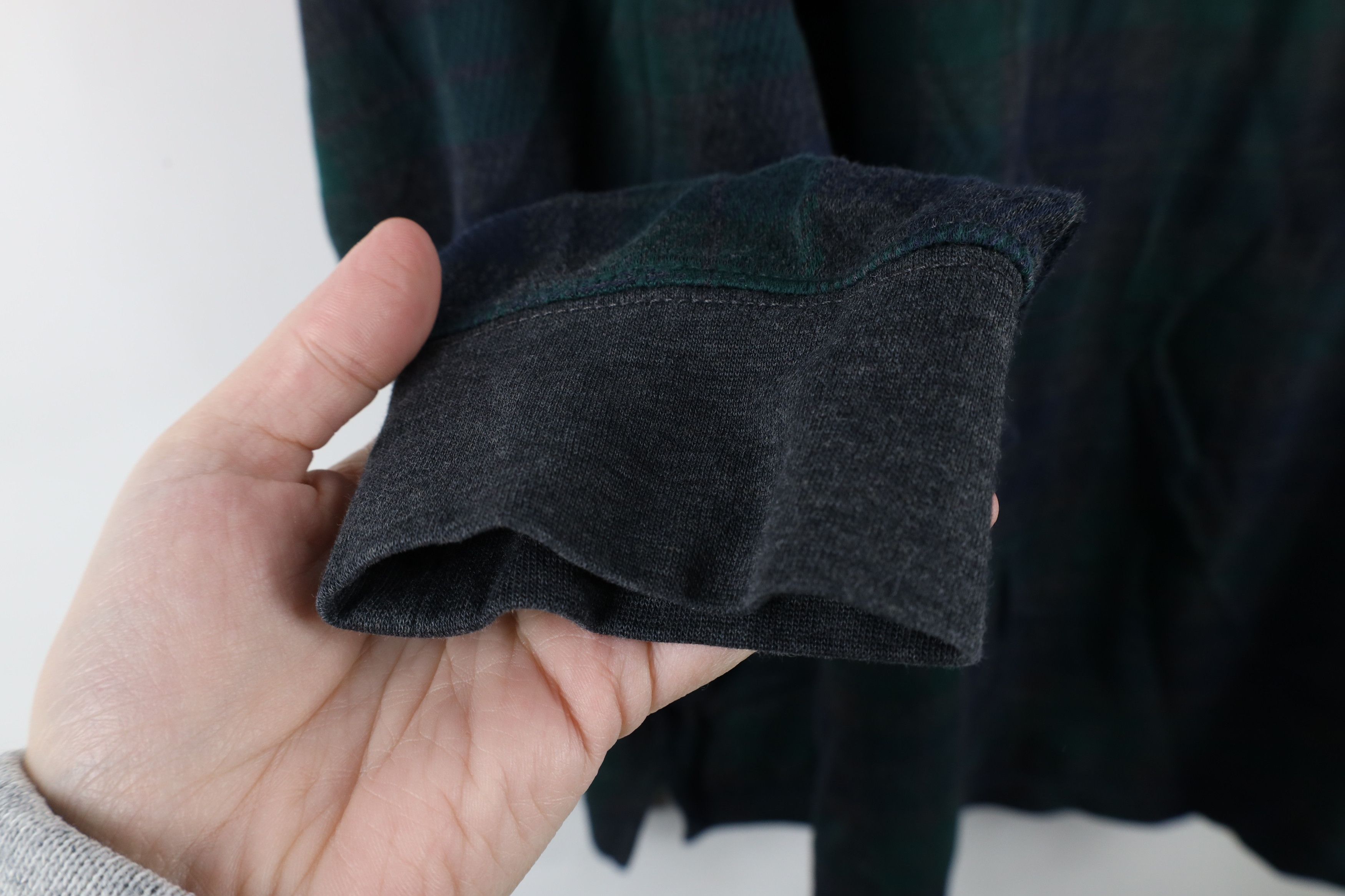 Lands' End × Vintage Vintage Lands End Supima Cotton Long Sleeve Rugby Polo Plaid Size US XXL / EU 58 / 5 - 6 Thumbnail