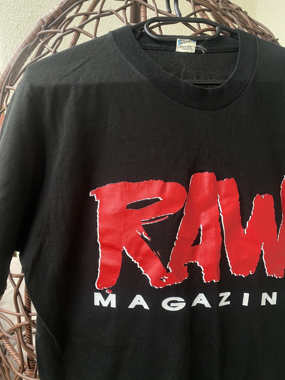 Vintage Ultra rare raw magazine wrestling vintage tee 90s Size US L / EU 52-54 / 3 - 3 Thumbnail