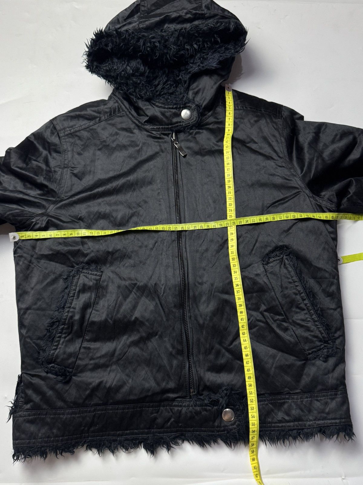 Le Grande Bleu (L.G.B.) Japanese Faux Fur Black Hoodie Jacket Size US S / EU 44-46 / 1 - 7 Thumbnail