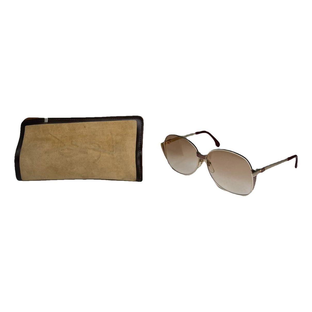 Yves Saint Laurent Gold Metal Sunglasses Size ONE SIZE - 1 Thumbnail