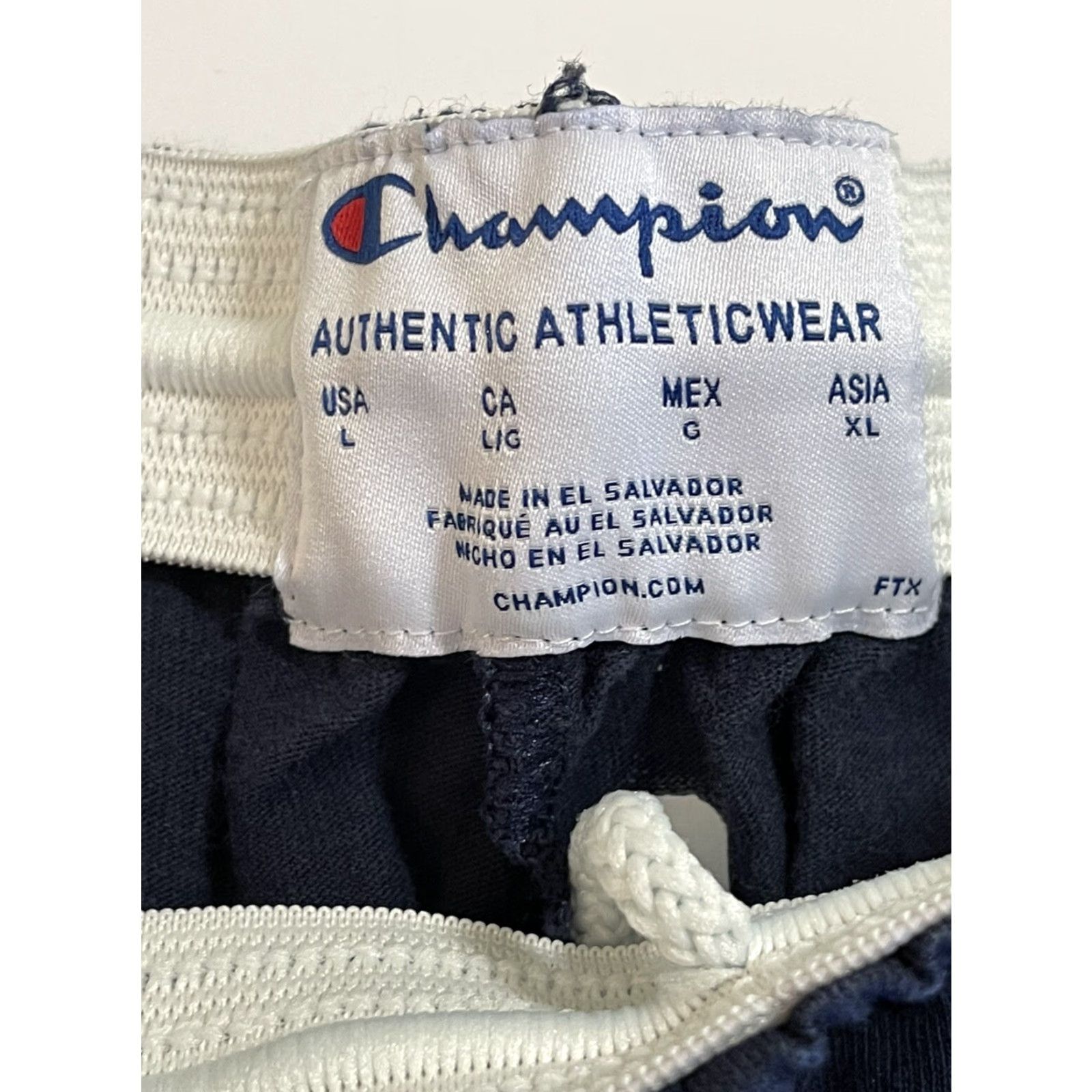 Champion Champion Mens Shorts Pocket Cross Training Gym Workout Running Sports Navy L Size US 33 - 2 Thumbnail