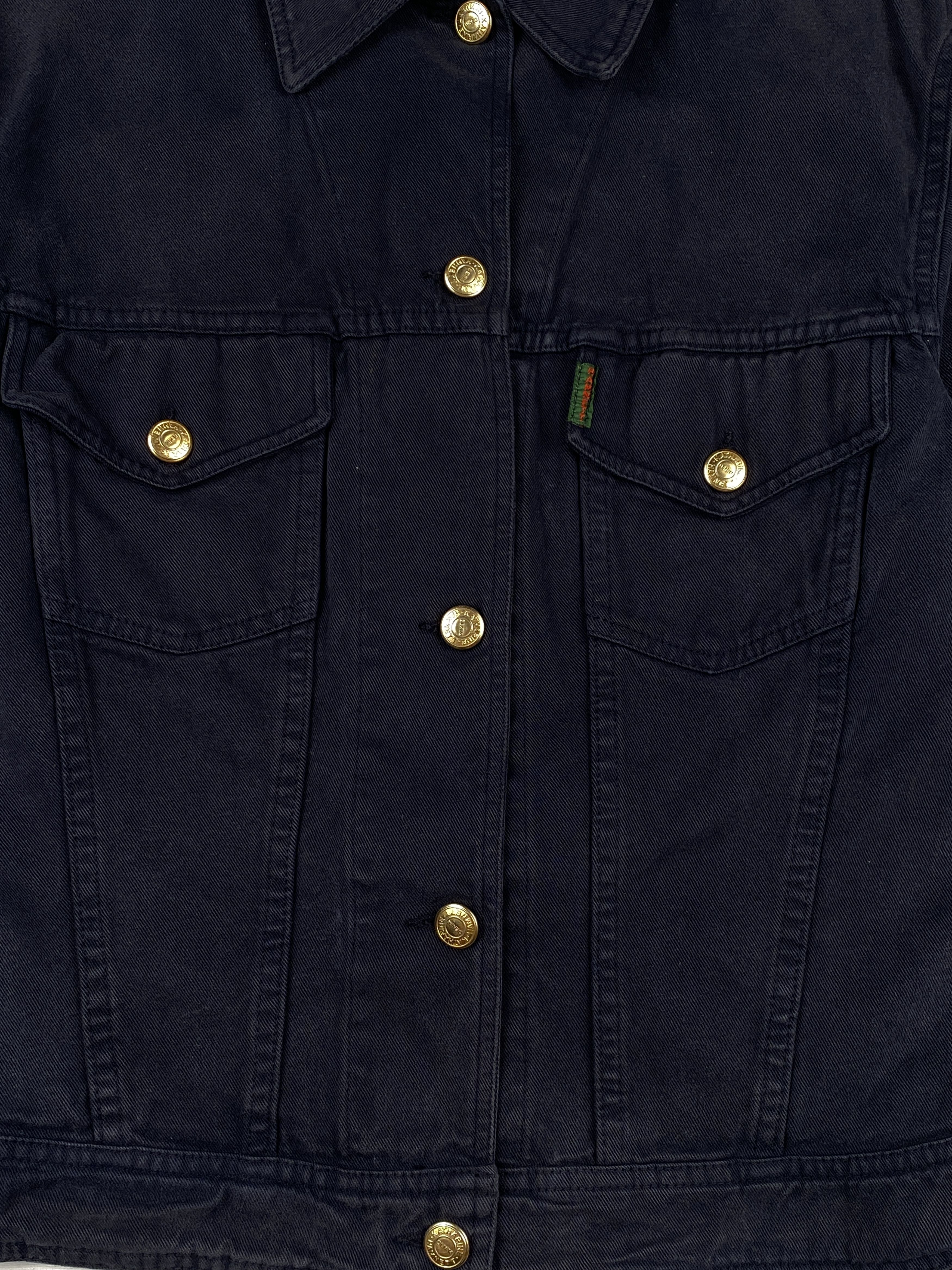 Katharine Hamnett London Gold Tone Buttons Denim Jacket Size S / US 4 / IT 40 - 9 Thumbnail