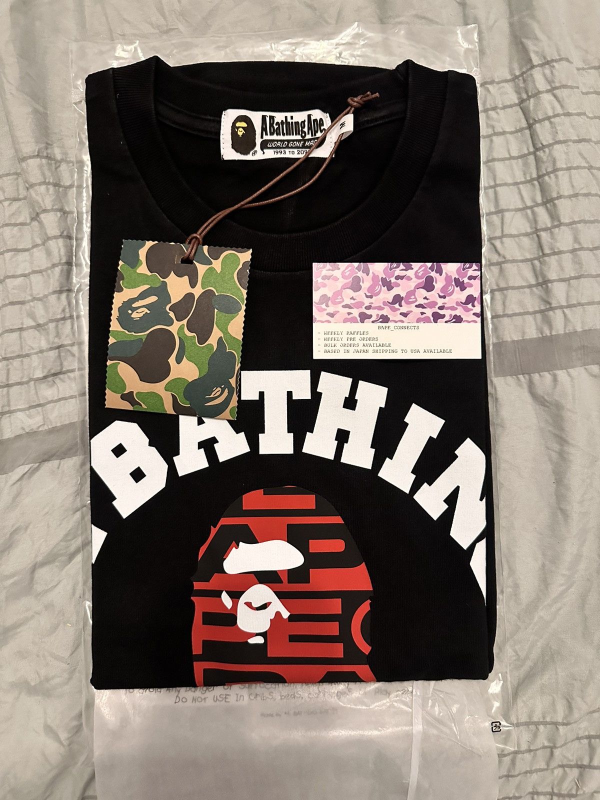 Bape Bape College Tee Size US M / EU 48-50 / 2 - 2 Thumbnail