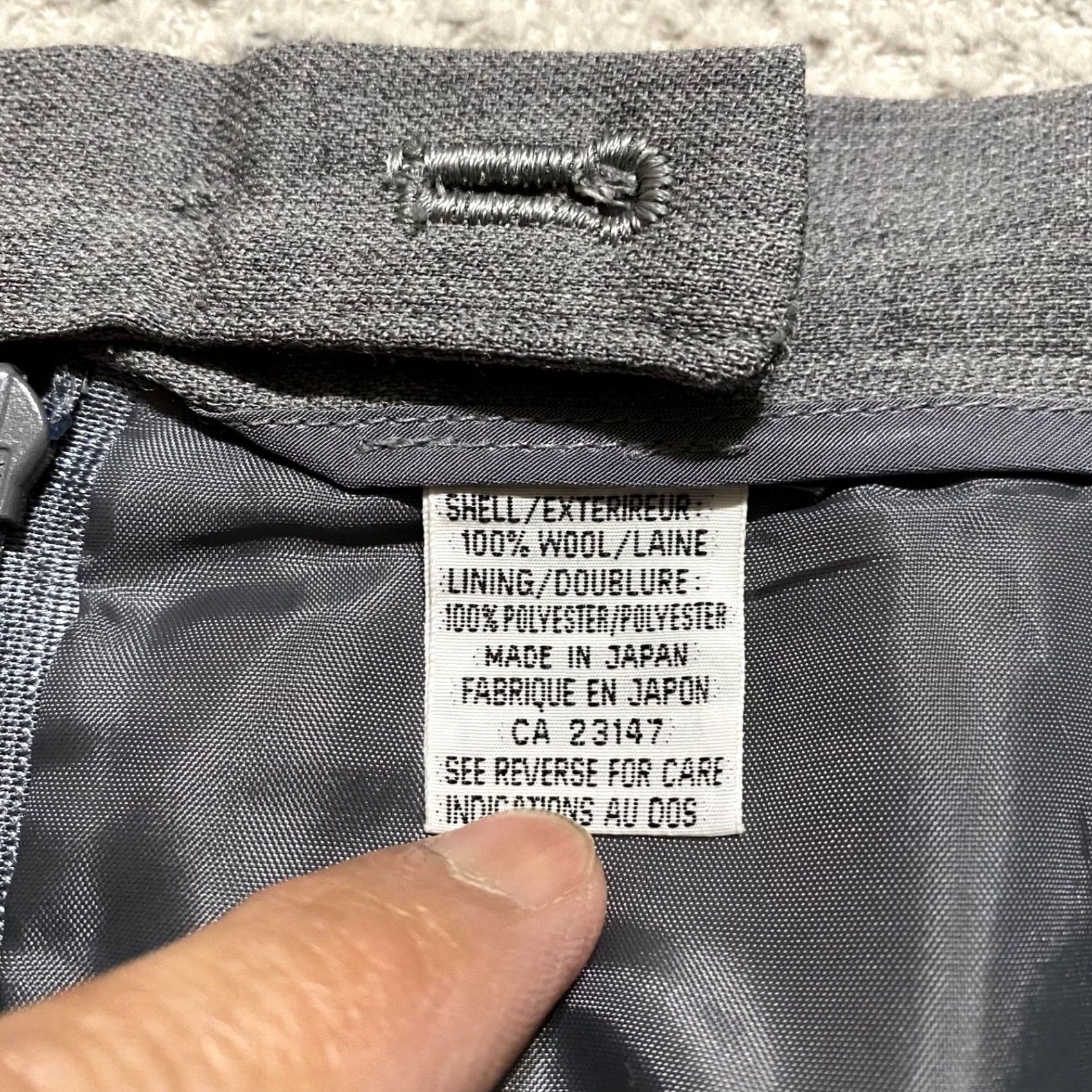 Talbots Talbots Skirt Women 14 Wool Gray Pencil Knee Length Lined Zip Office Business Straight & Pencil 90s Preppy Mens Womens Size 36" / US 14 / IT 50 - 4 Thumbnail