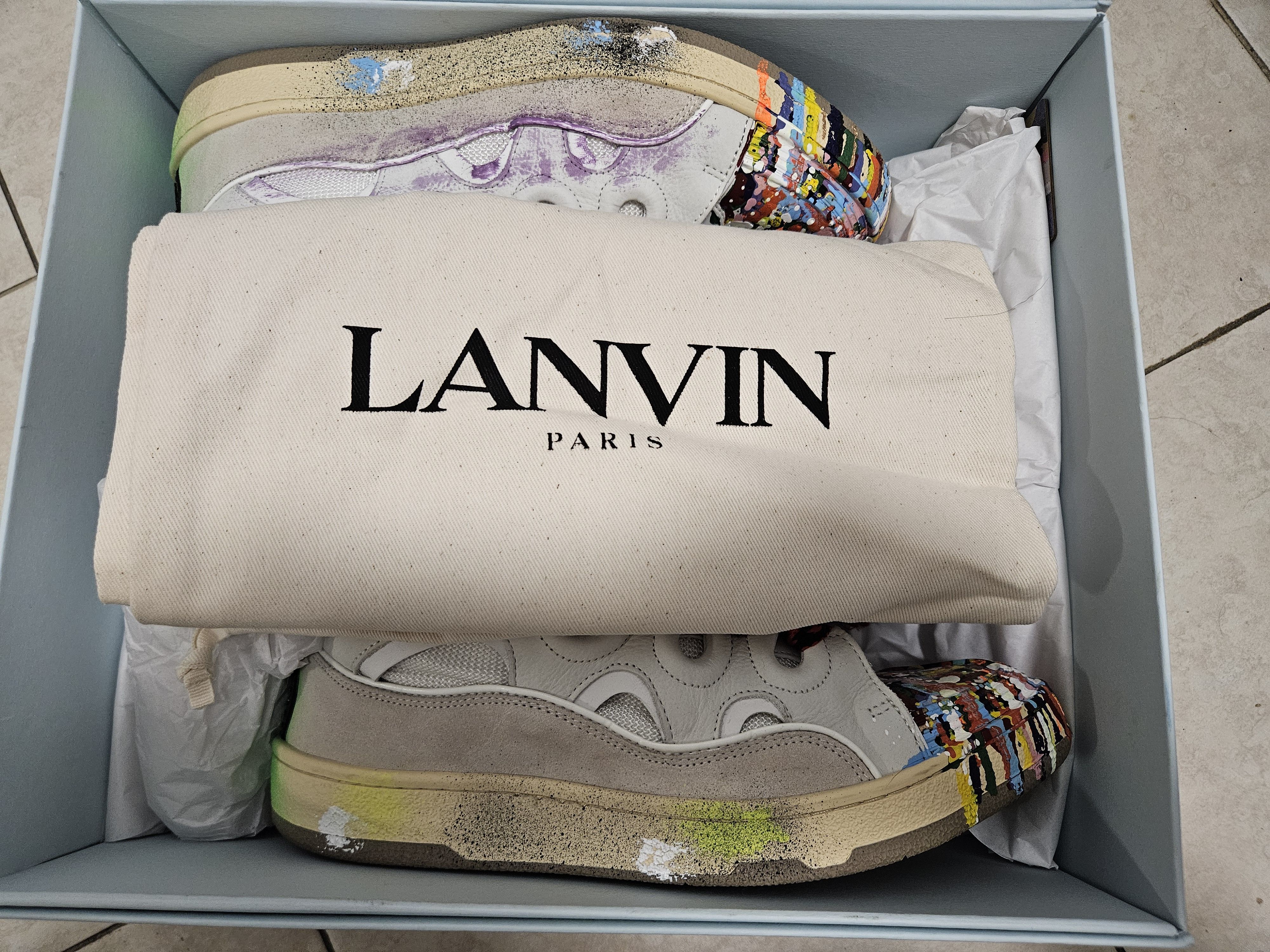 Gallery Dept. × Lanvin Curb sneaker painted Size US 9 / EU 42 - 8 Thumbnail