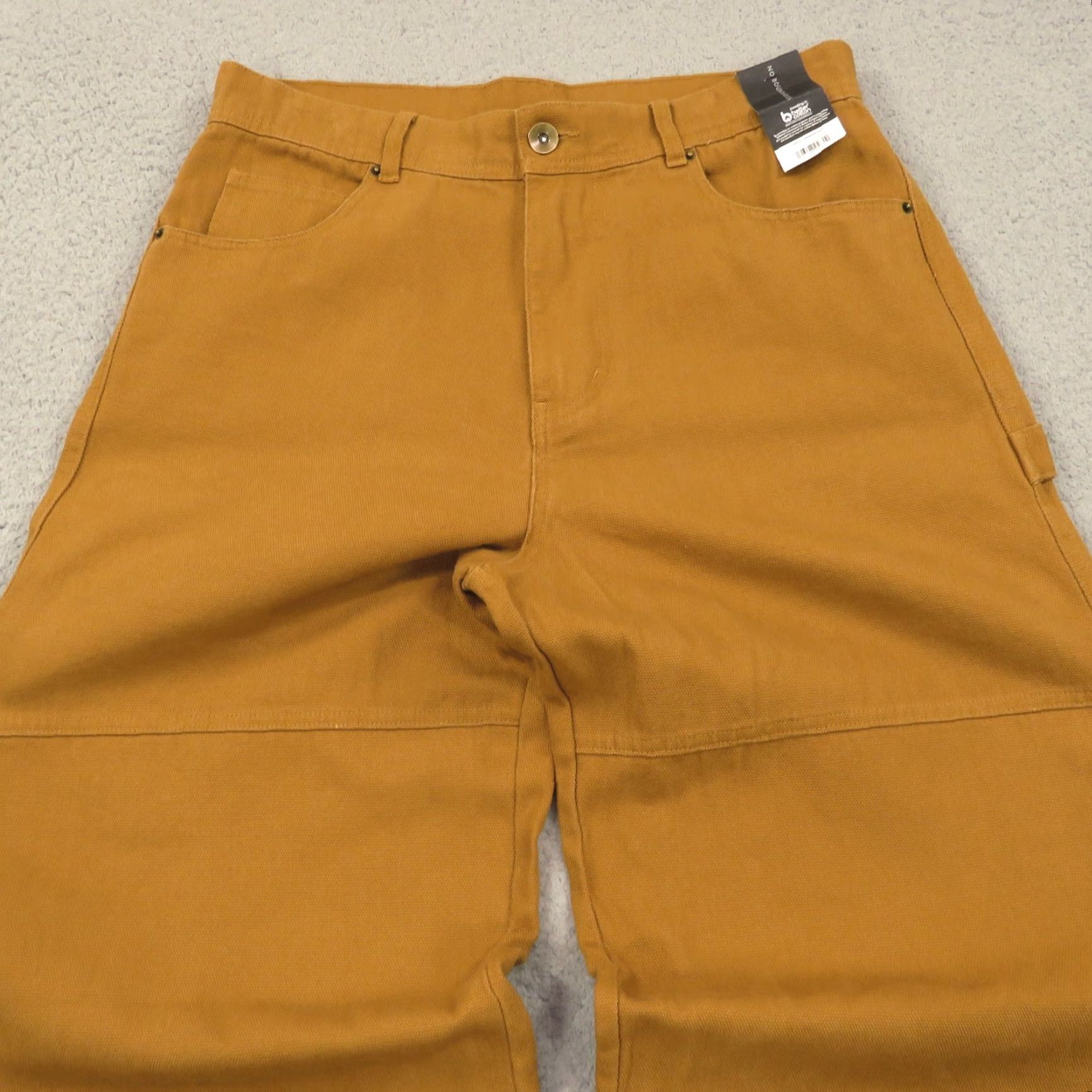 Vintage VINTAGE No Boundaries Baggy Pants Men 32 Carpenter 10 Leg Opening Wide-Leg Canvas Brown 90s Grunge Casual Workwear Mens Size US 32 / EU 48 - 5 Thumbnail