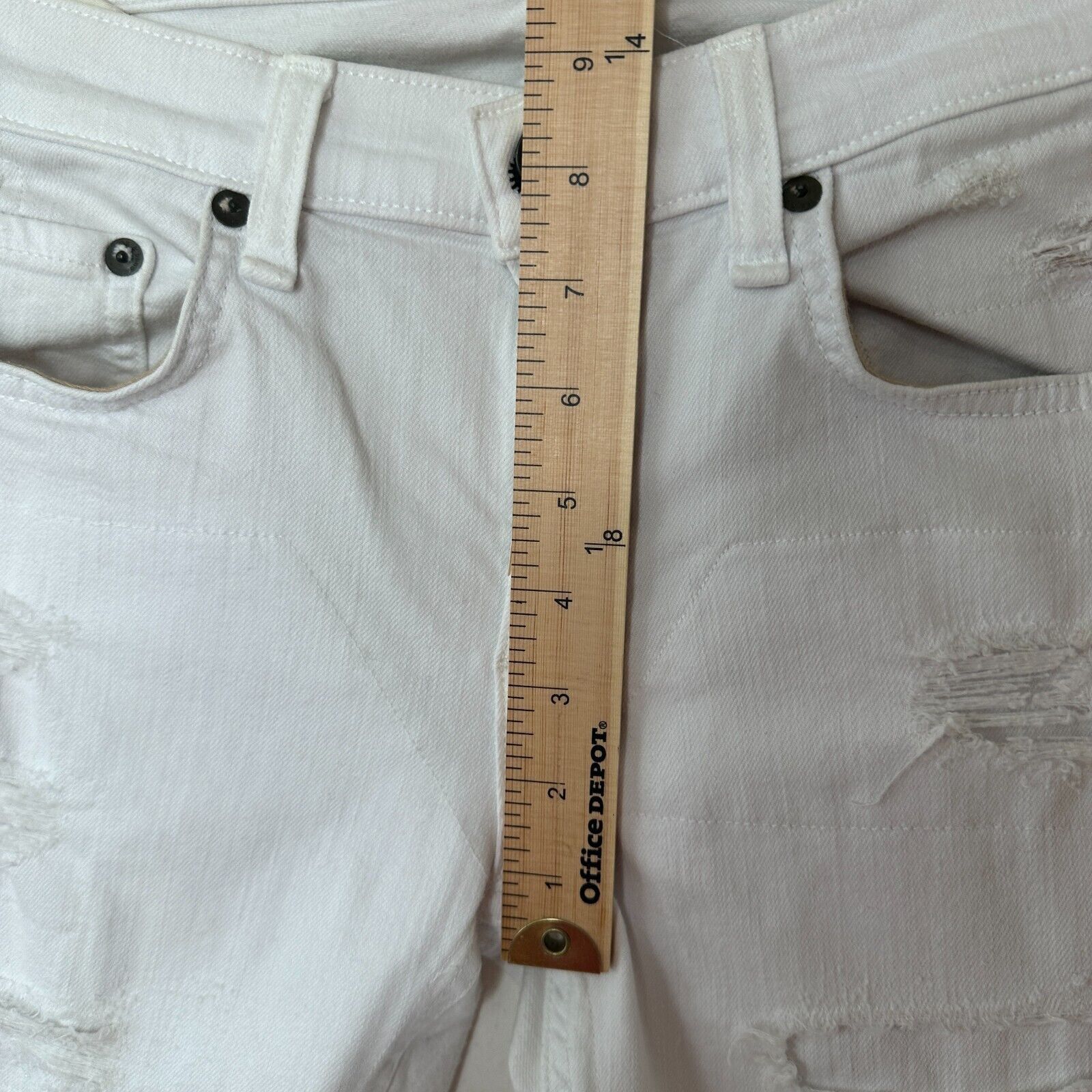 Rag & Bone rag & bone White Brigade DRE Distressed Skinny Jean Denim 28 Size 28" / US 6 / IT 42 - 10 Thumbnail