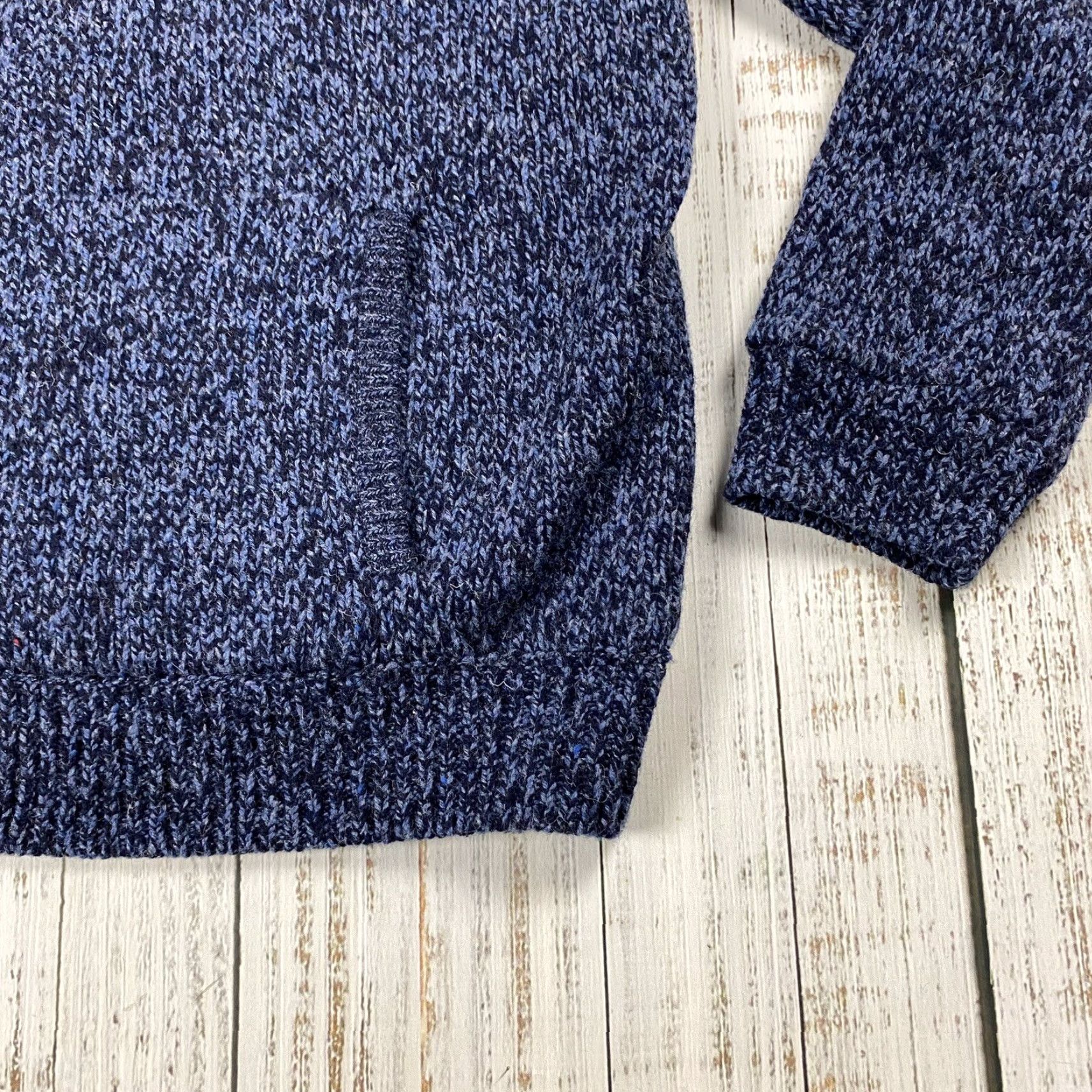 Vintage VINTAGE LL BEAN Classic Lambswool Sweater Full Zip Flannel Lined Blue Size XLT Tall Men/Adult Men's Long Sleeve Moisture? (oops) Size US XL / EU 56 / 4 - 3 Thumbnail