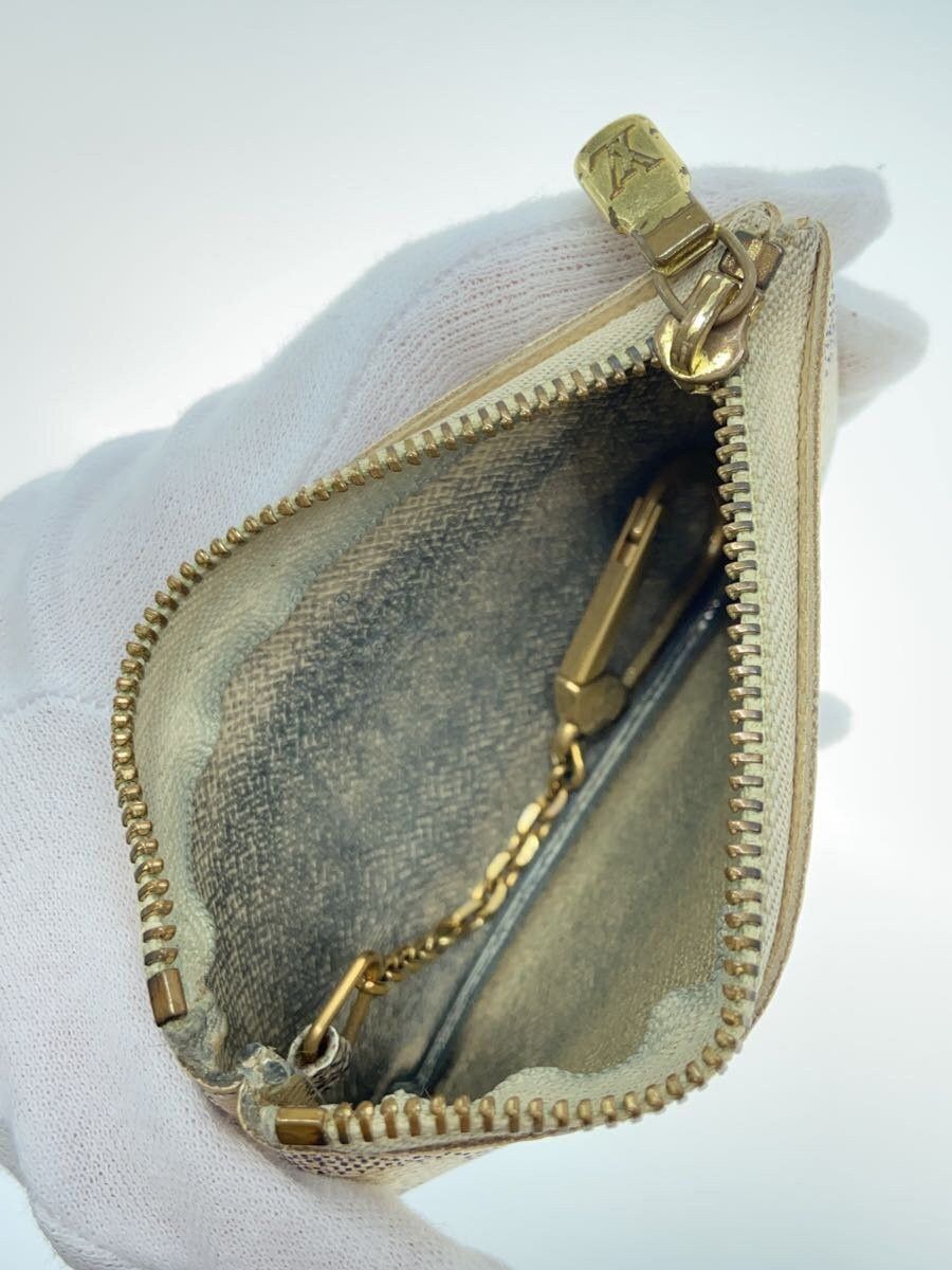 Louis Vuitton Louis Vuitton Damier Azur Pochette Cle Coin Case White Size ONE SIZE - 4 Thumbnail