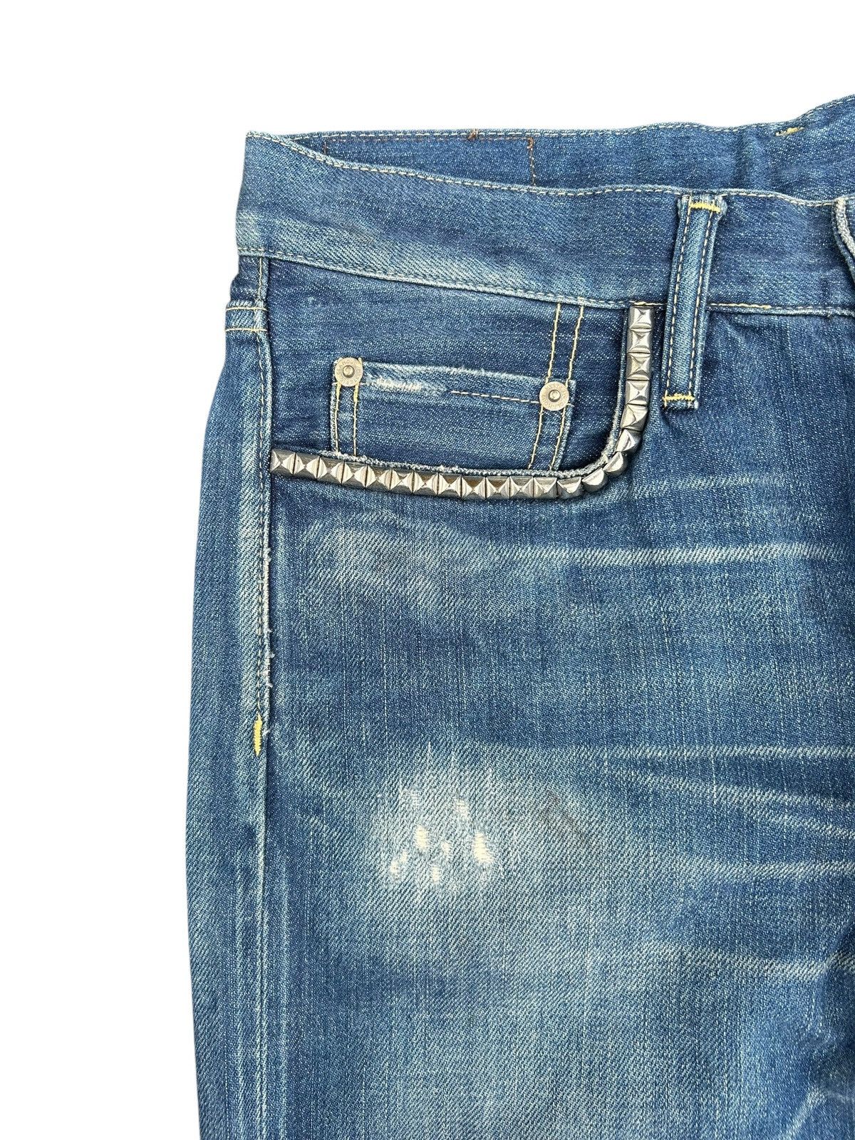 Kapital Vintage Hysteric Glamour Selvedge Distressed Denim Jeans Size US 31 - 7 Thumbnail