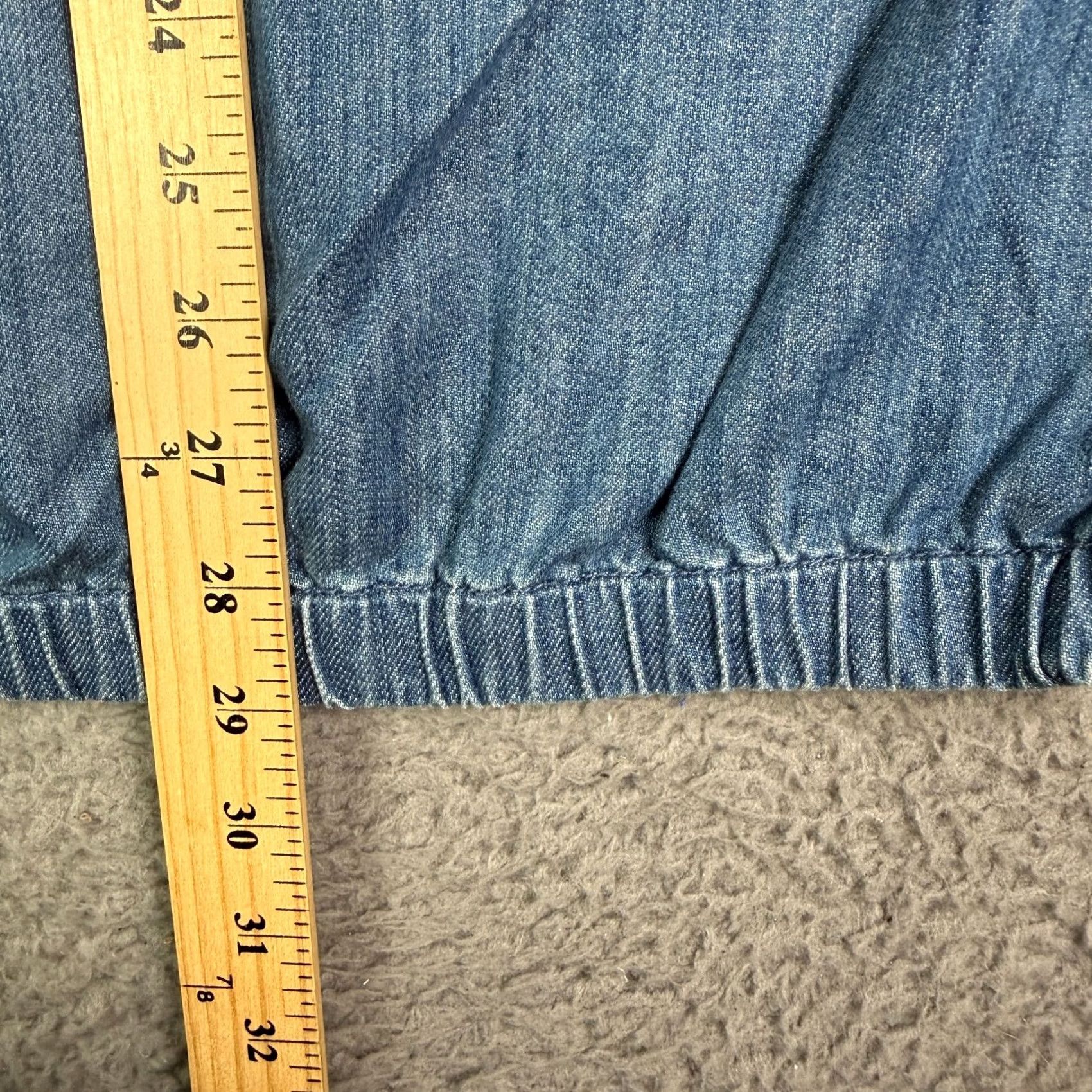 Todd Snyder Todd Snyder Denim Club Jacket Mens 2XL Blue Jean Full Zip Bomber Jacket Size US 39 - 7 Thumbnail