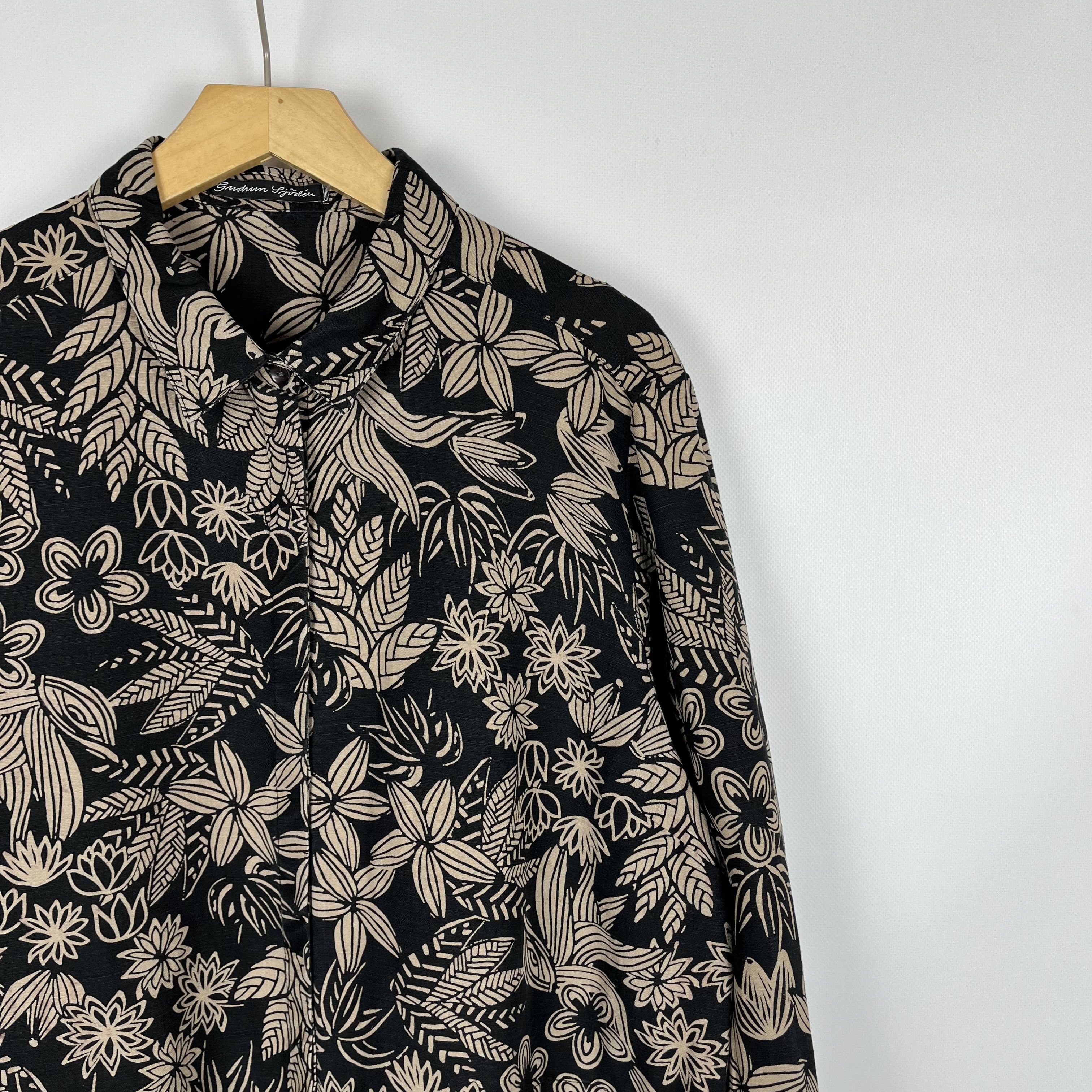 Gudrun Sjoden Ladies Gudrun Sjoden Floral Lilen Midi Tunic Dress Size L / US 10 / IT 46 - 2 Thumbnail