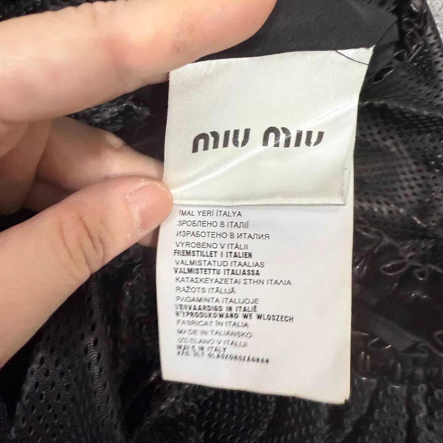 Miu Miu MIU MIU women's Black Leather Skirt 40 95 New Size 27" / US 4 / IT 40 - 4 Thumbnail