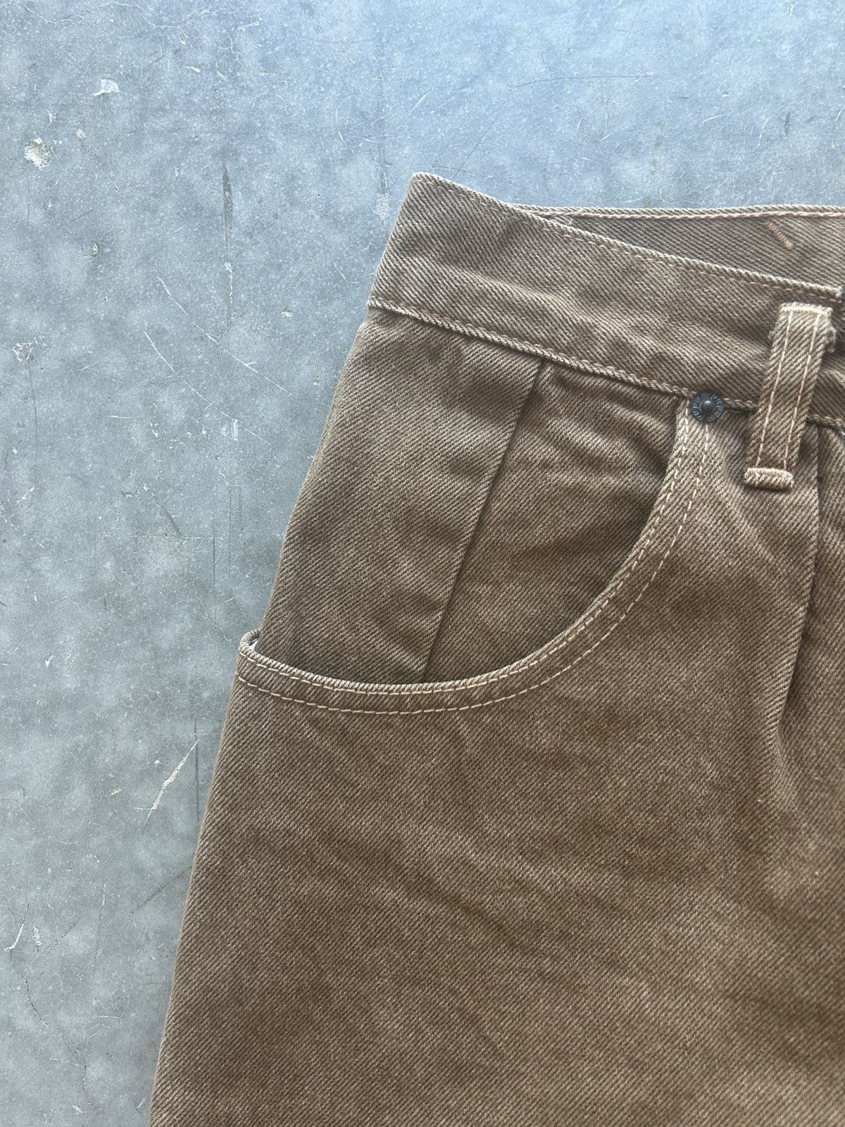 Pepe Jeans × Vintage Vintage 90s Pepe Brown Denim Jeans 30x33 Size US 30 / EU 46 - 2 Thumbnail